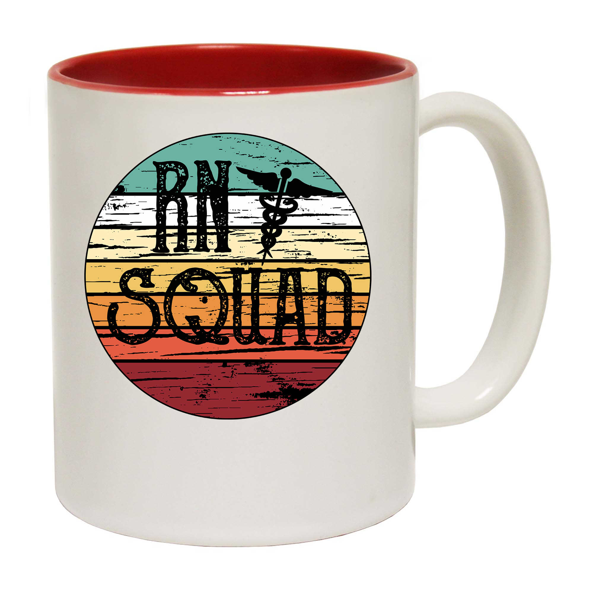 Rn Squad Nurse Vintage Retro Nursning - Funny Coffee Mug
