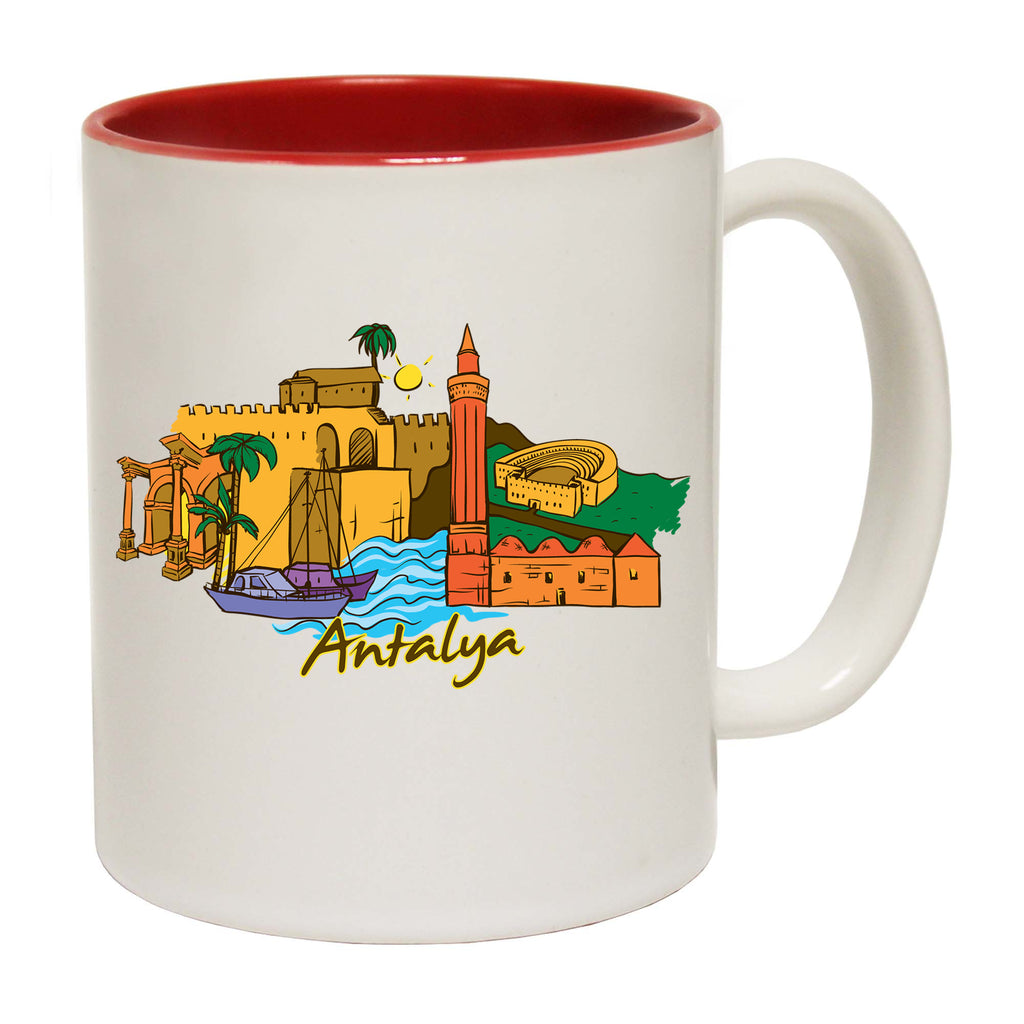 Antalya Turkey Country Flag Mediterranean - Funny Coffee Mug