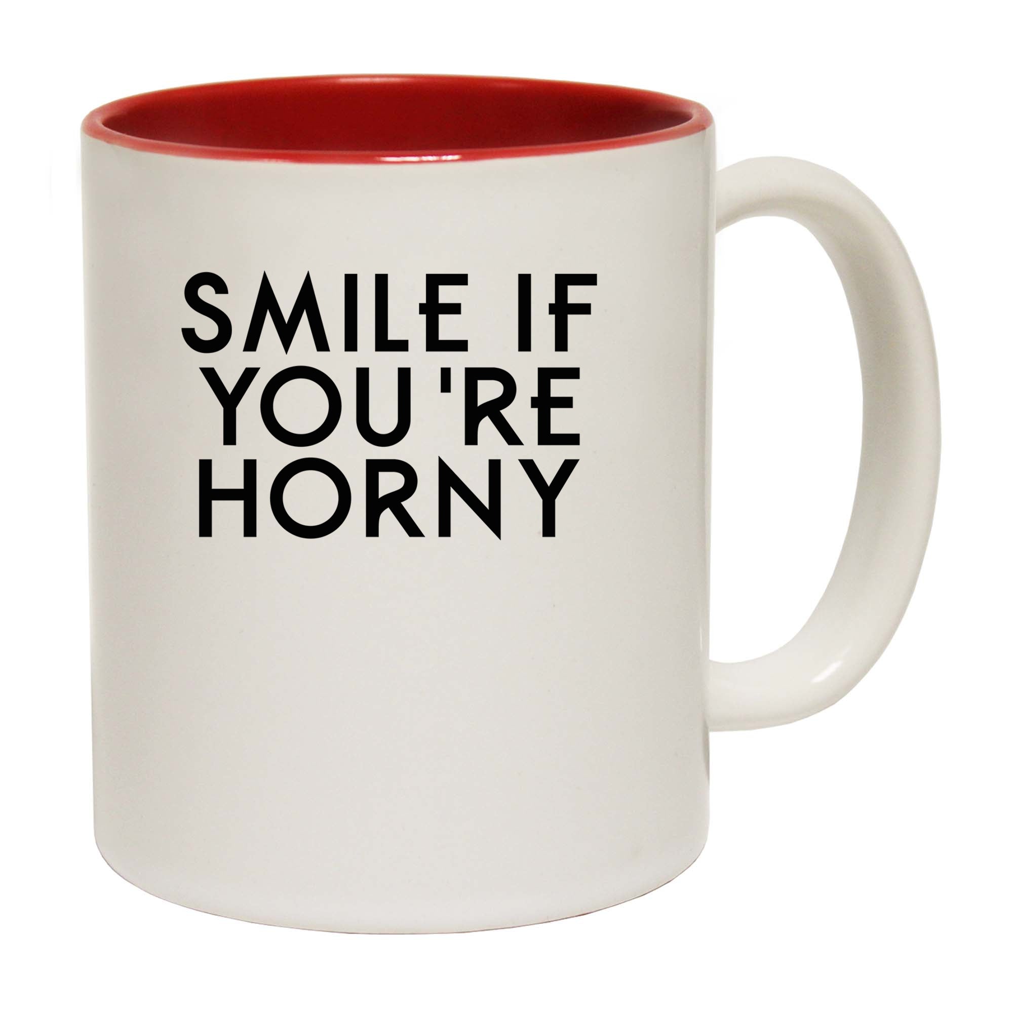 Smile If Youre Horny - Funny Coffee Mug