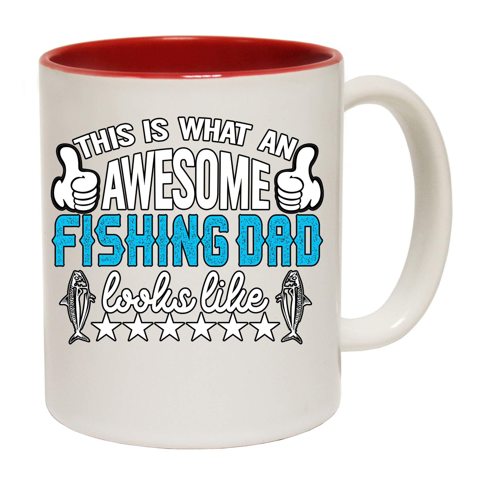 This Is What An Awesome Fishing Dad Looks Like - Funny Coffee Mug