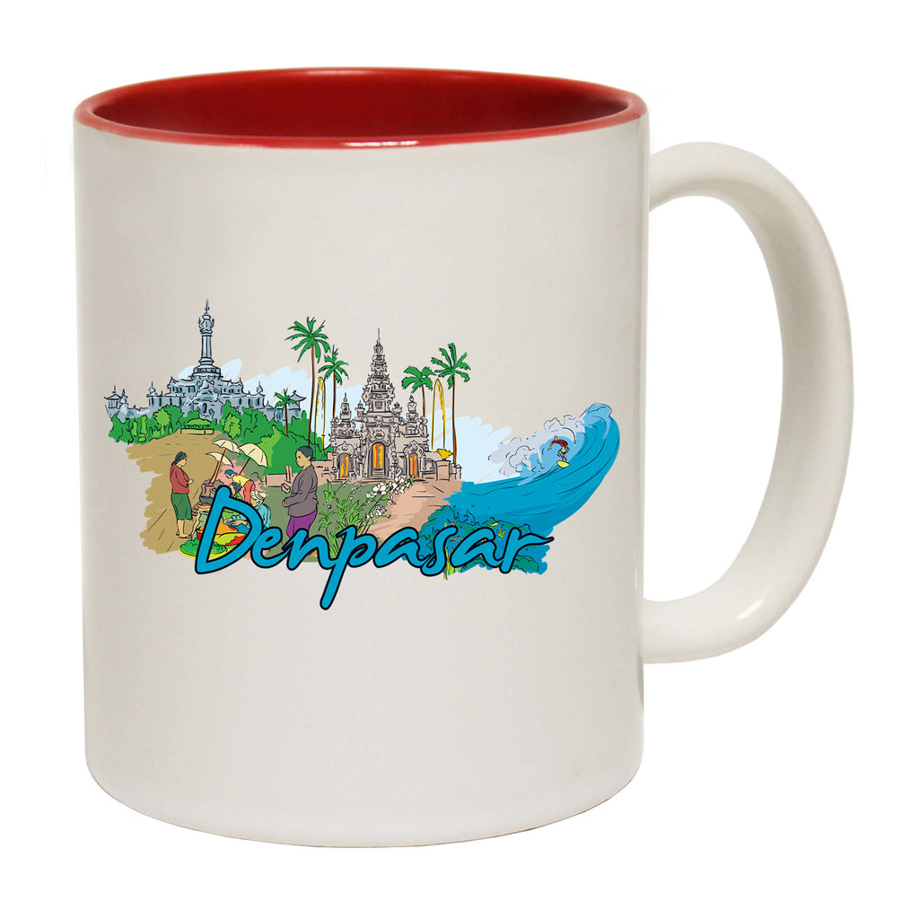 Denpasar Indonesian Bali Country Flag Destination - Funny Coffee Mug