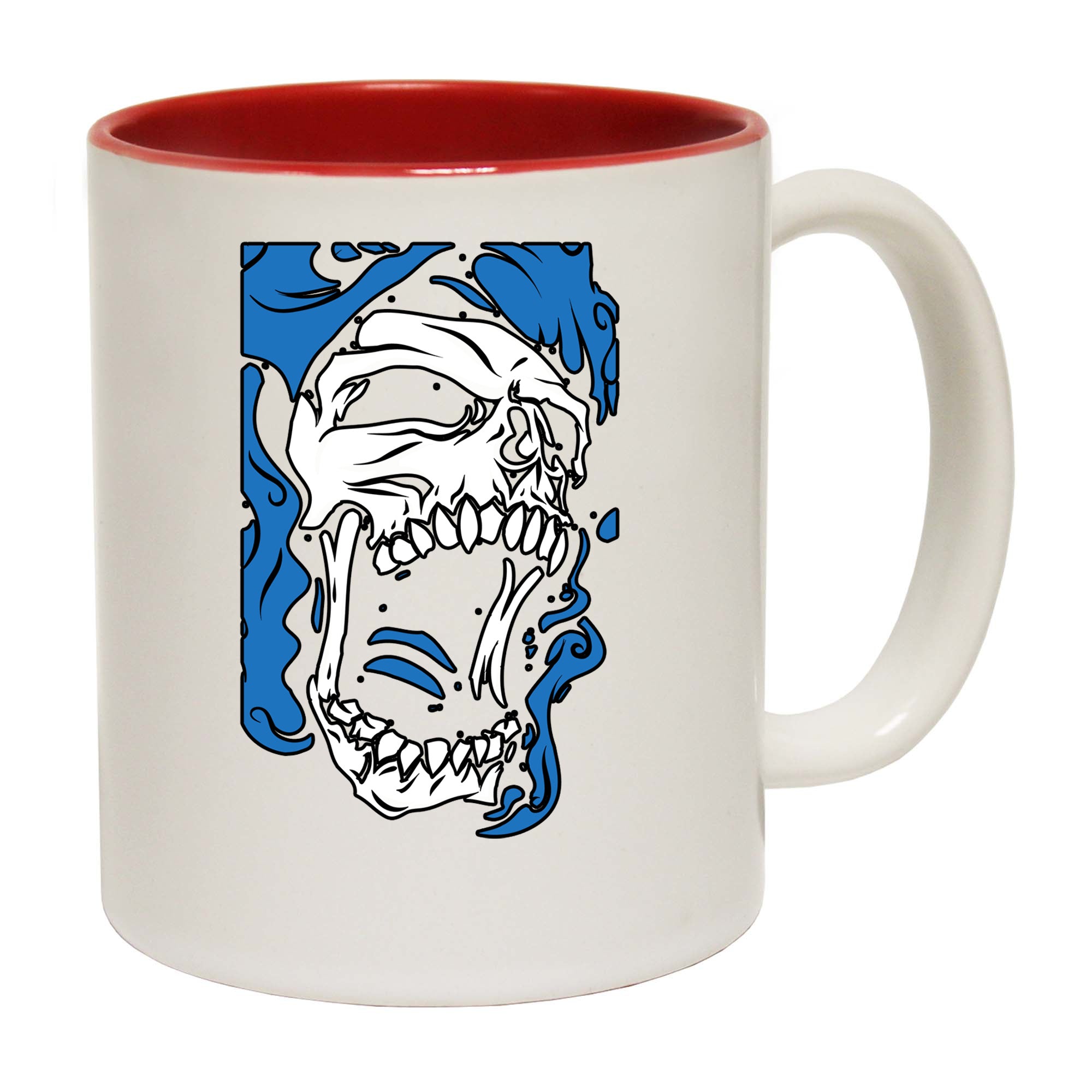 Screaming Skull Face Fashion - Funny Coffee Mug