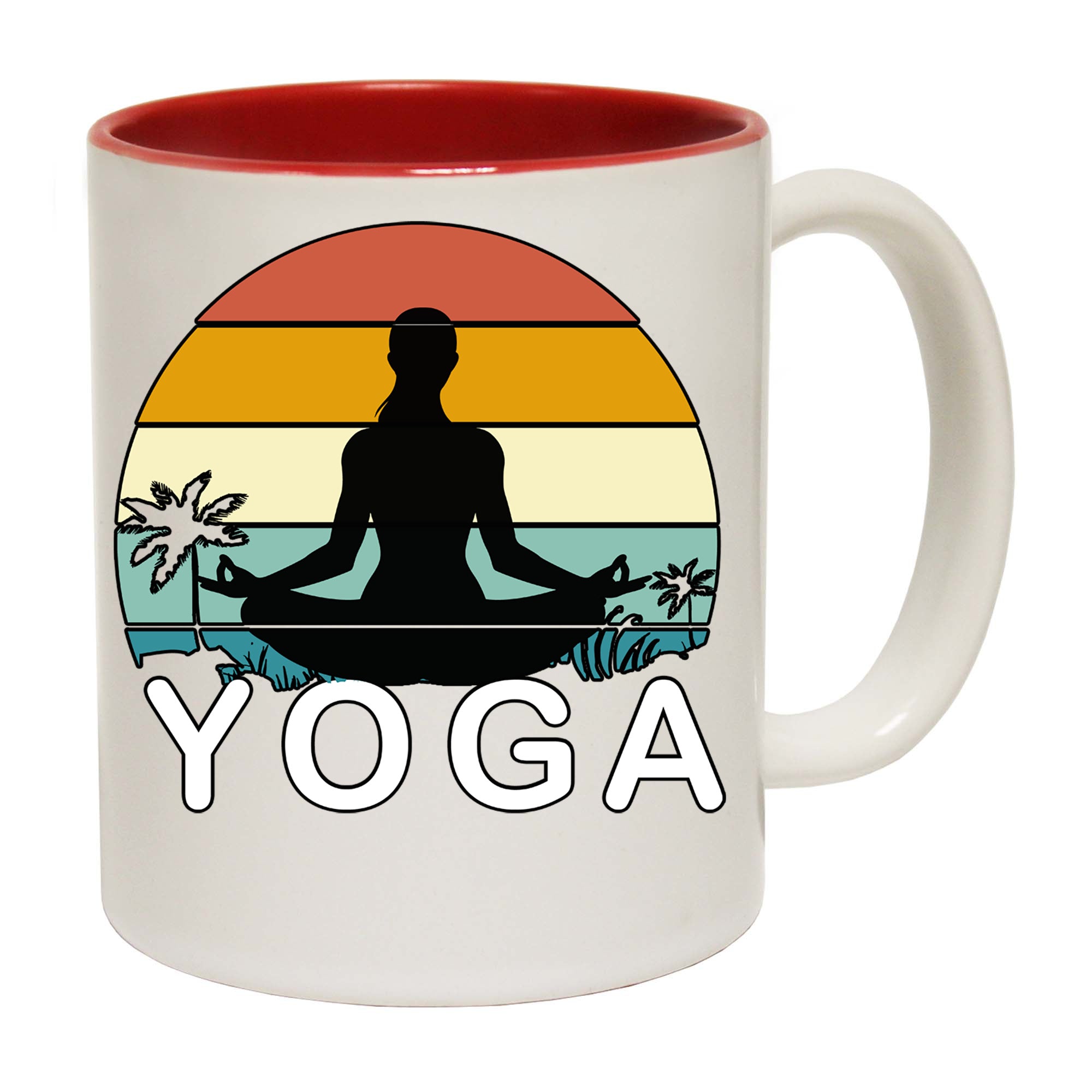 Yoga Sunset - Funny Coffee Mug