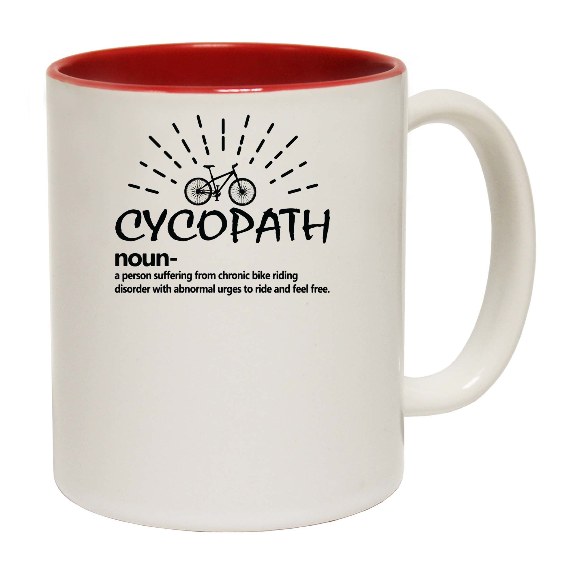 Cycopath Noun Cycling Bicycle Bike - Funny Coffee Mug