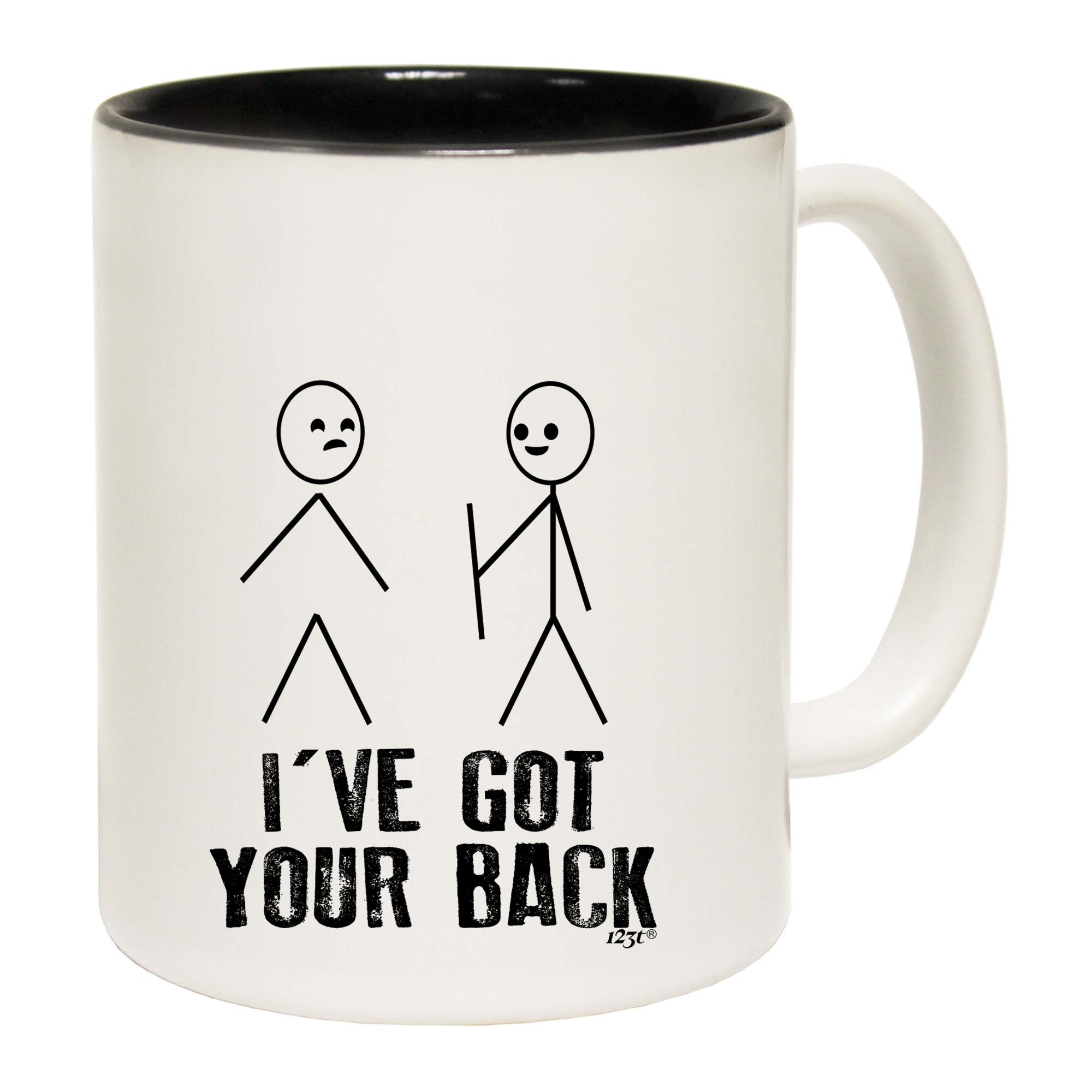 Ive Got Your Back Stickmen - Funny Coffee Mug