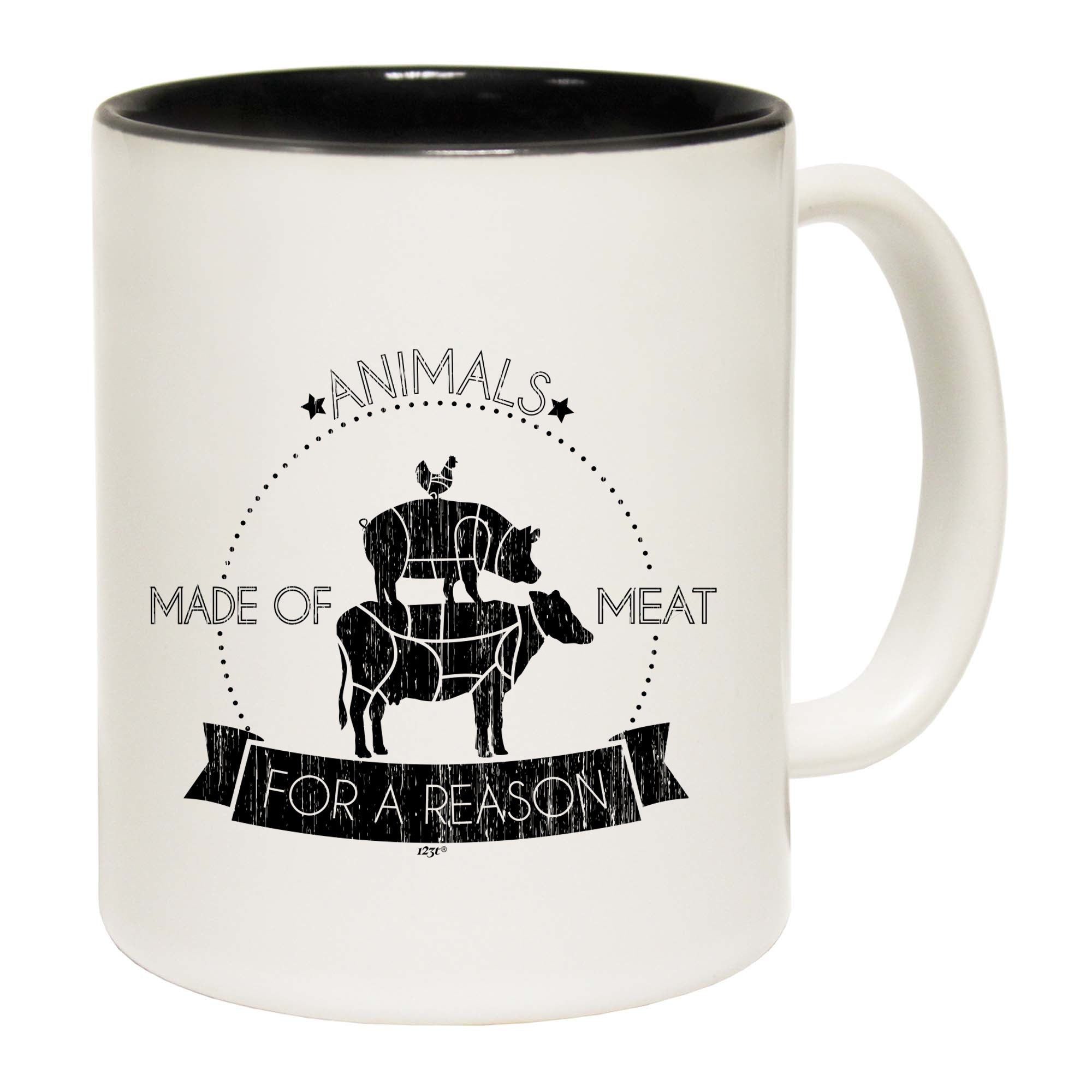 Animals Made Of Meat For A Reason - Funny Coffee Mug Cup