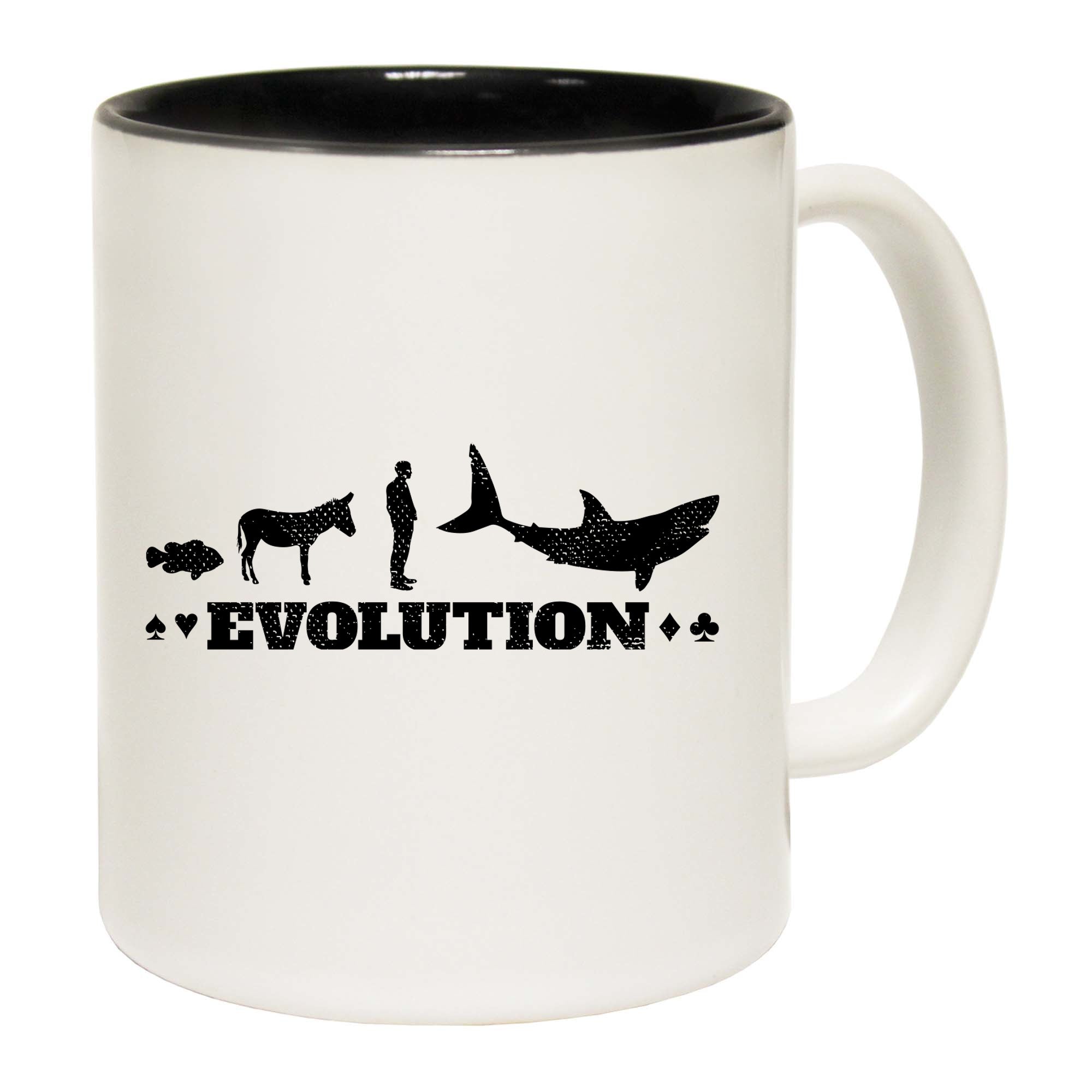 Evolution Poker Texas Holdem - Funny Coffee Mug