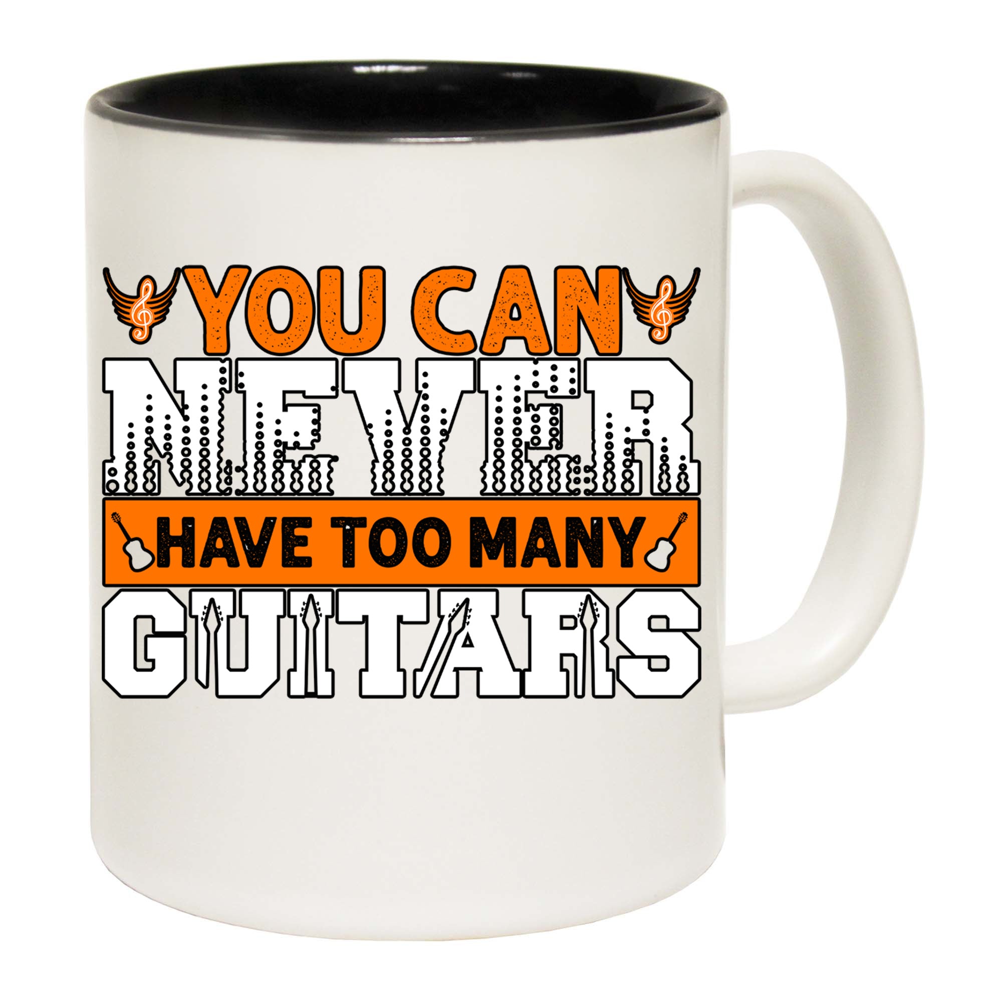 You Can Niver Have Too Many Guitars Electric Bass Guitar - Funny Coffee Mug
