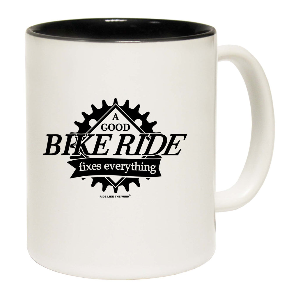Rltw A Good Bike Ride Fixes Everything - Funny Coffee Mug