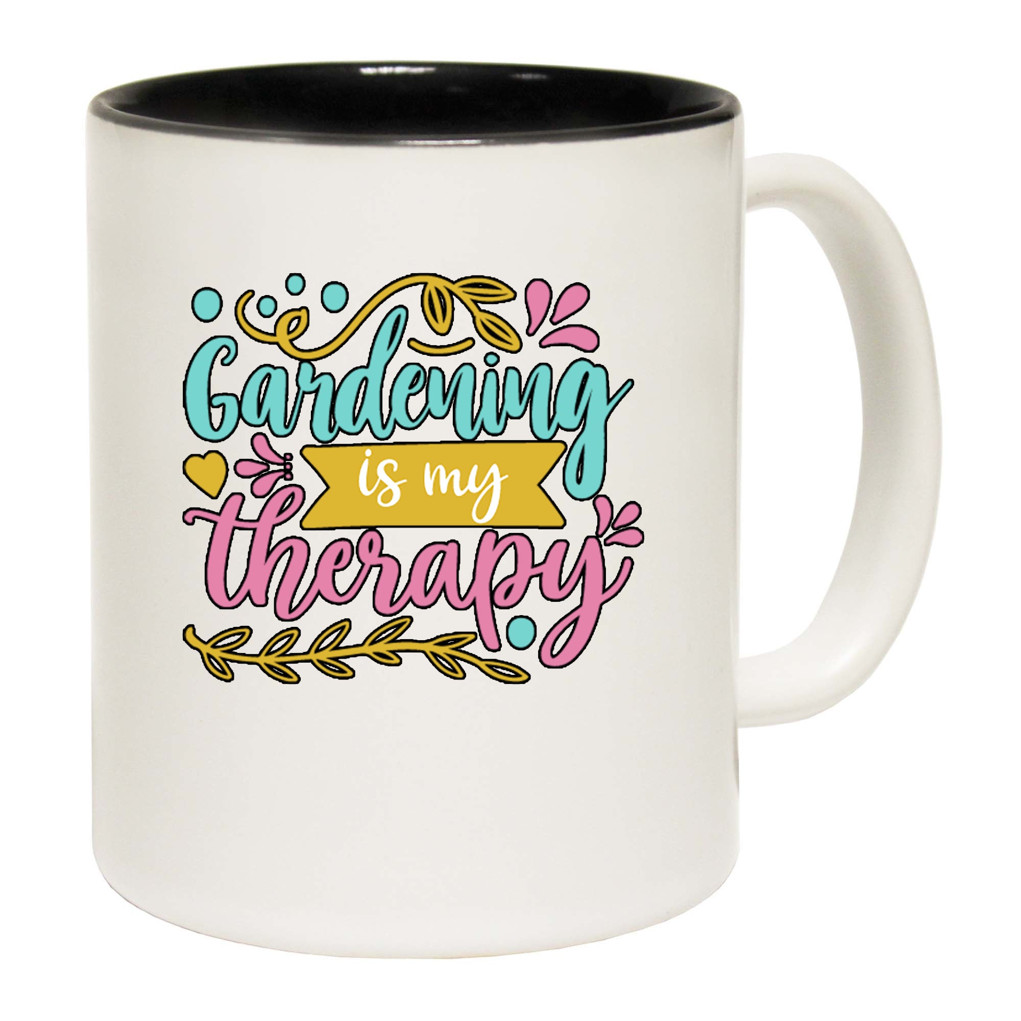 Gardening Is My Therapy - Funny Coffee Mug