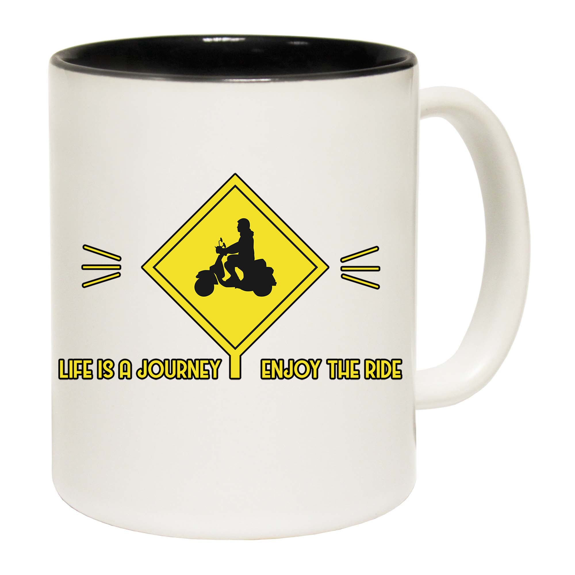 Scooter Life Is A Journey Ride - Funny Coffee Mug