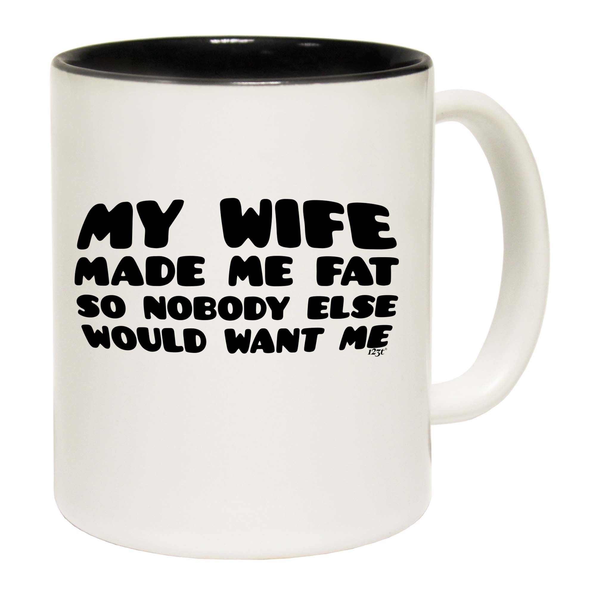 My Wife Made Me Fat So Nobody Else Would Want Me - Funny Coffee Mug