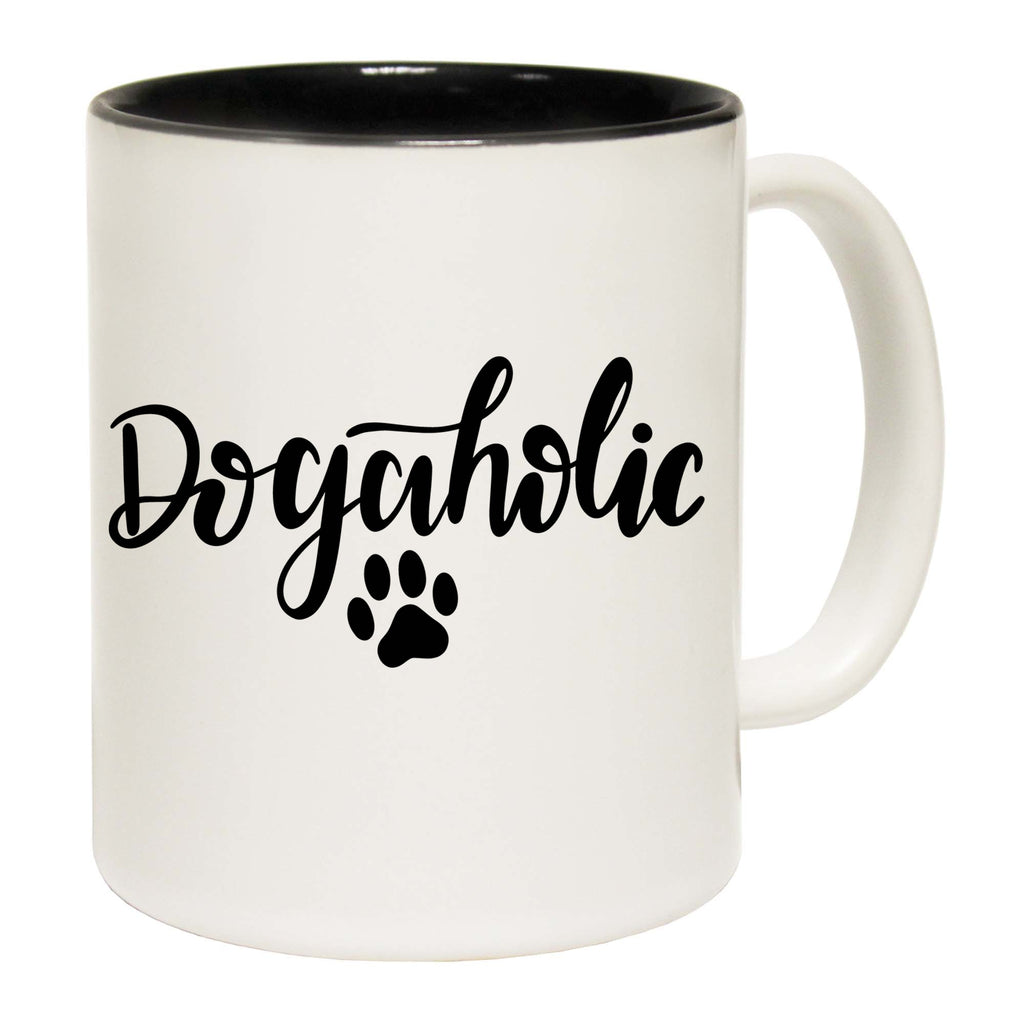 Dogaholic Dog Dogs Paw Print - Funny Coffee Mug