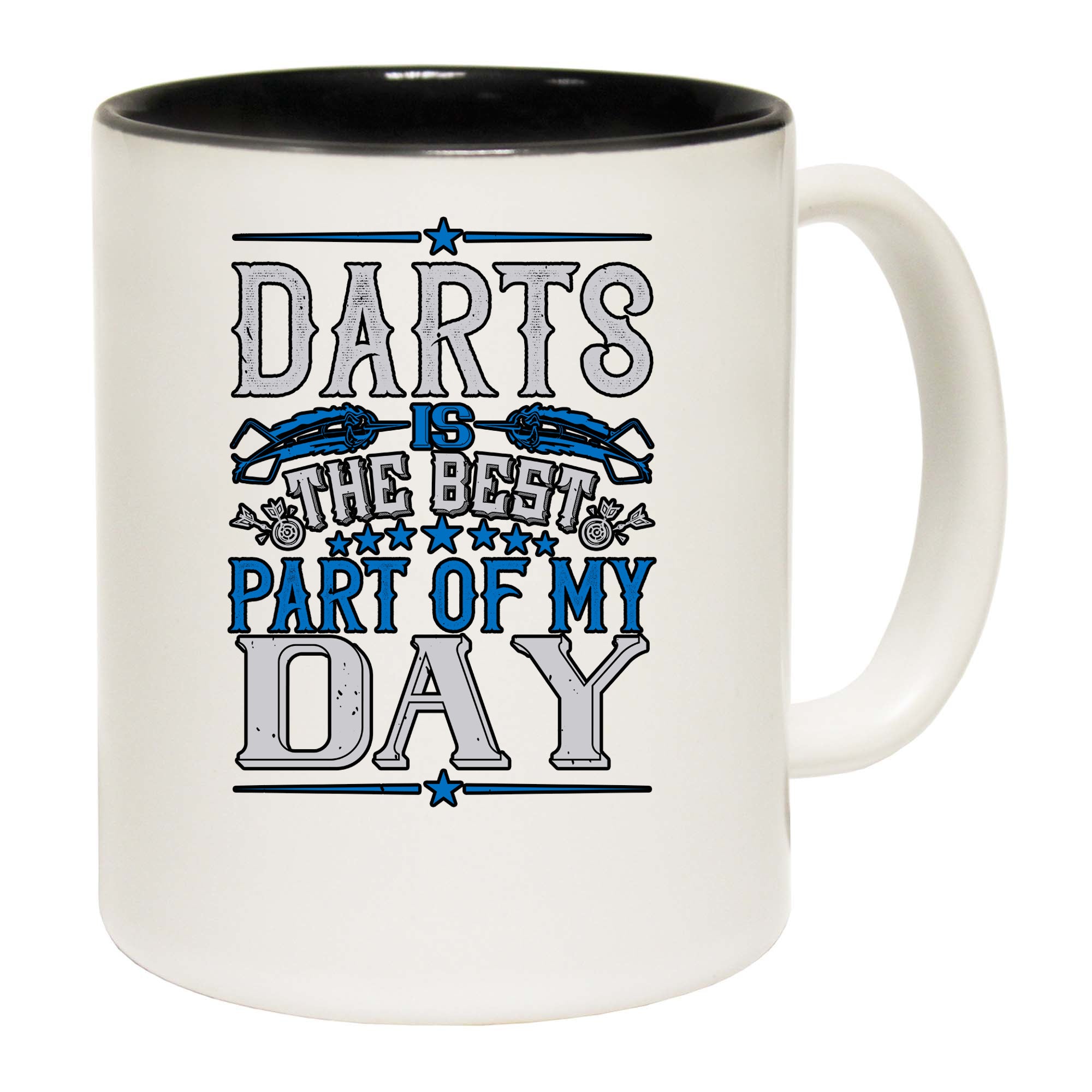 Darts Is The Best Part Of My Day - Funny Coffee Mug