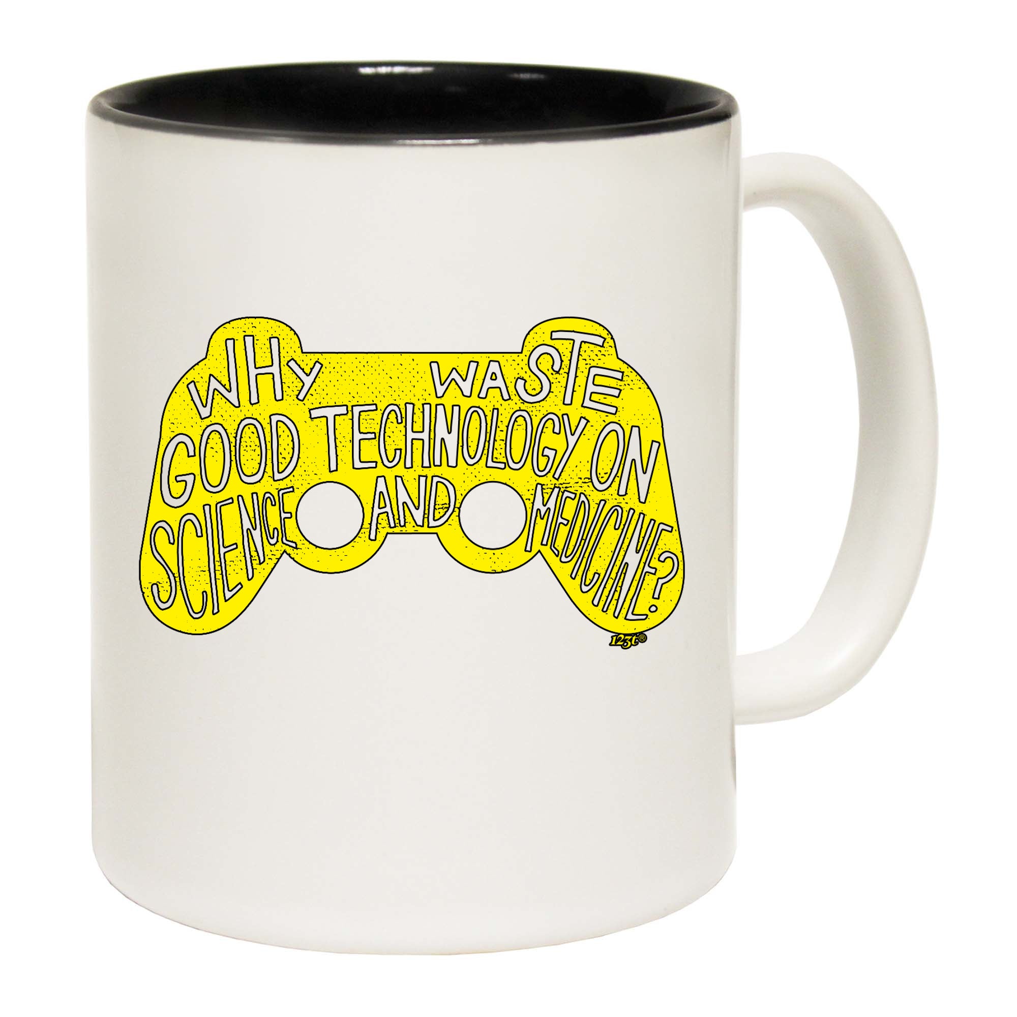 Why Waste Good Technology On Science And Medicine - Funny Coffee Mug