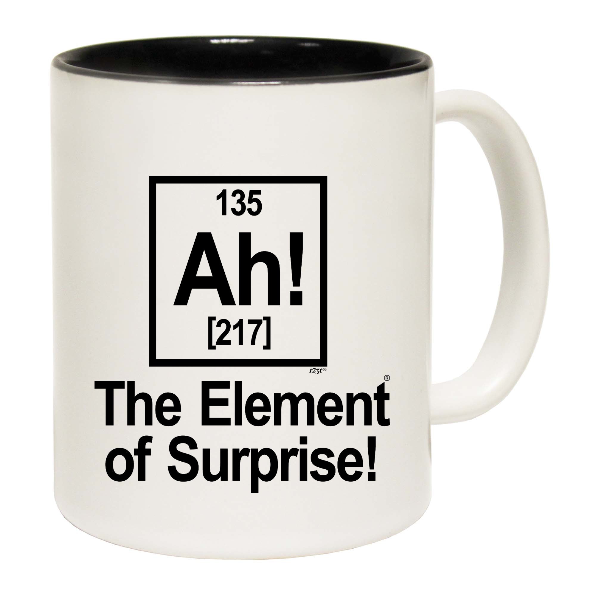 The Element Of Surprise White - Funny Coffee Mug