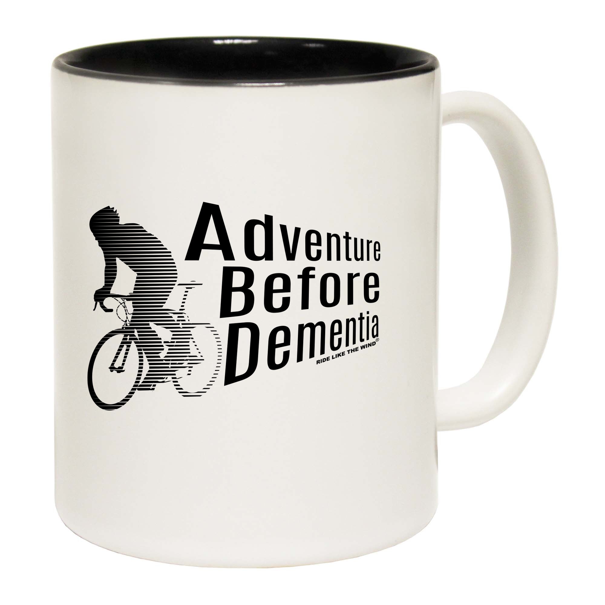 Rltw Adventure Before Dementia Cycling - Funny Coffee Mug