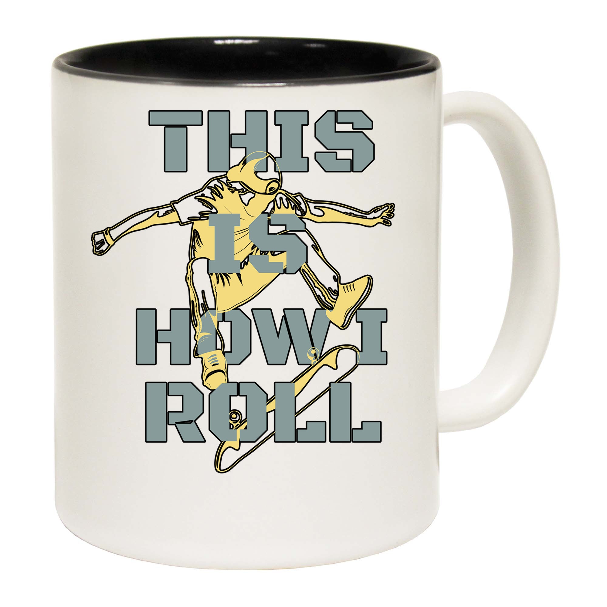 How I Roll Skater Skate Board - Funny Coffee Mug