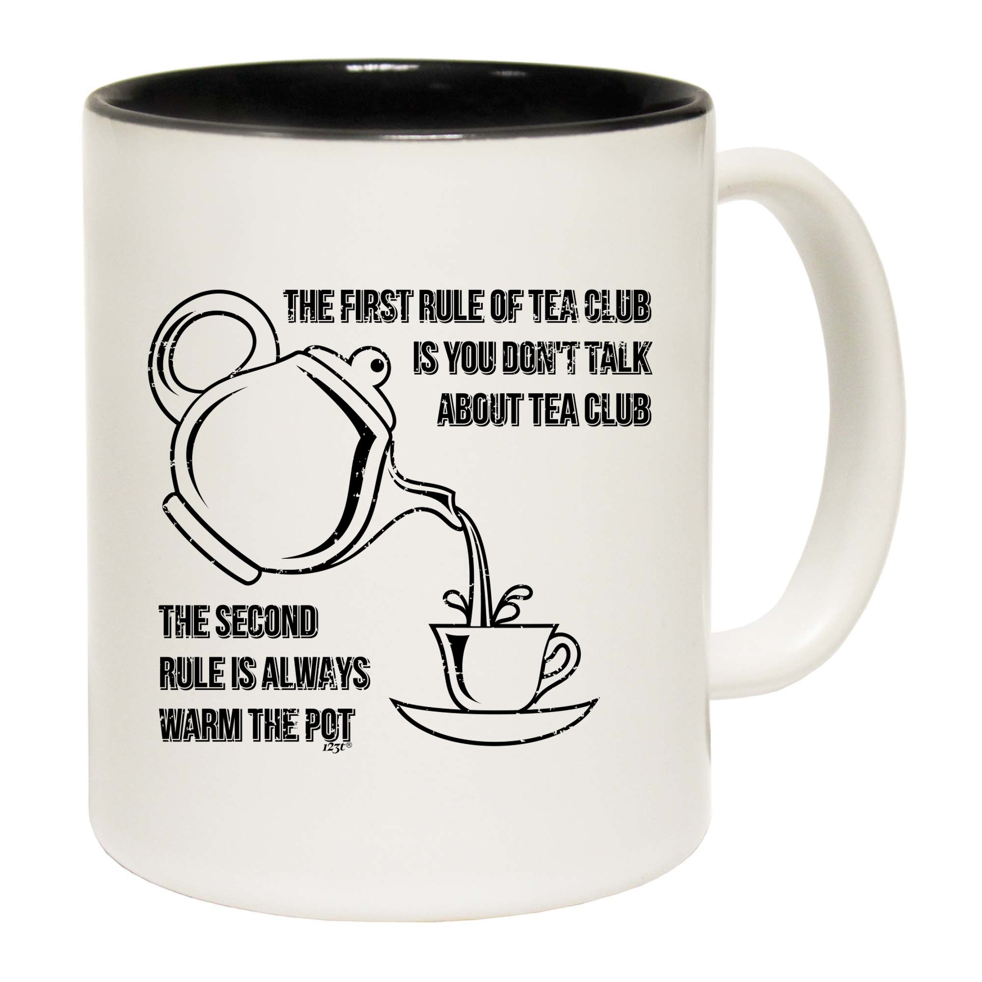The First Rule Of Tea Club - Funny Coffee Mug