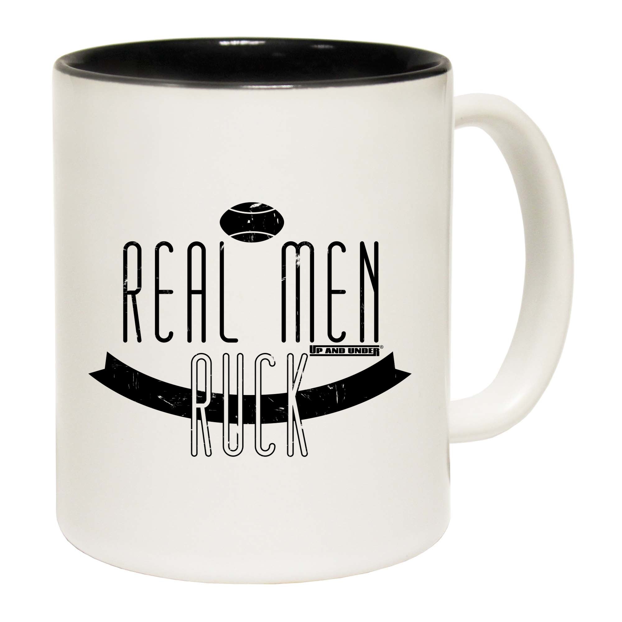 Uau Real Men Ruck - Funny Coffee Mug