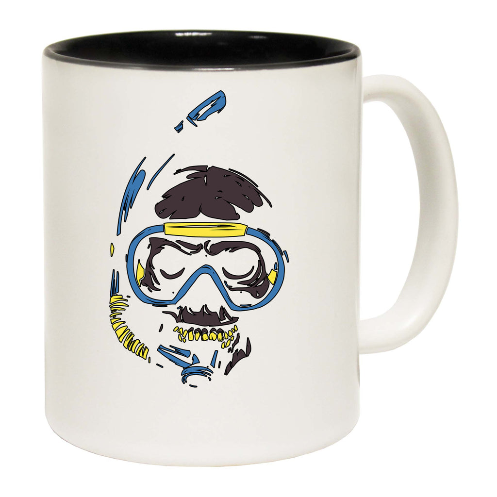 Scuba Diving Skull - Funny Coffee Mug