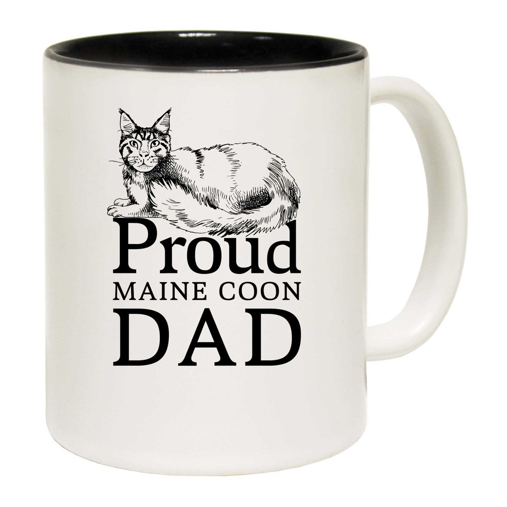 Proud Maine Coon Cat Dad Cats - Funny Coffee Mug