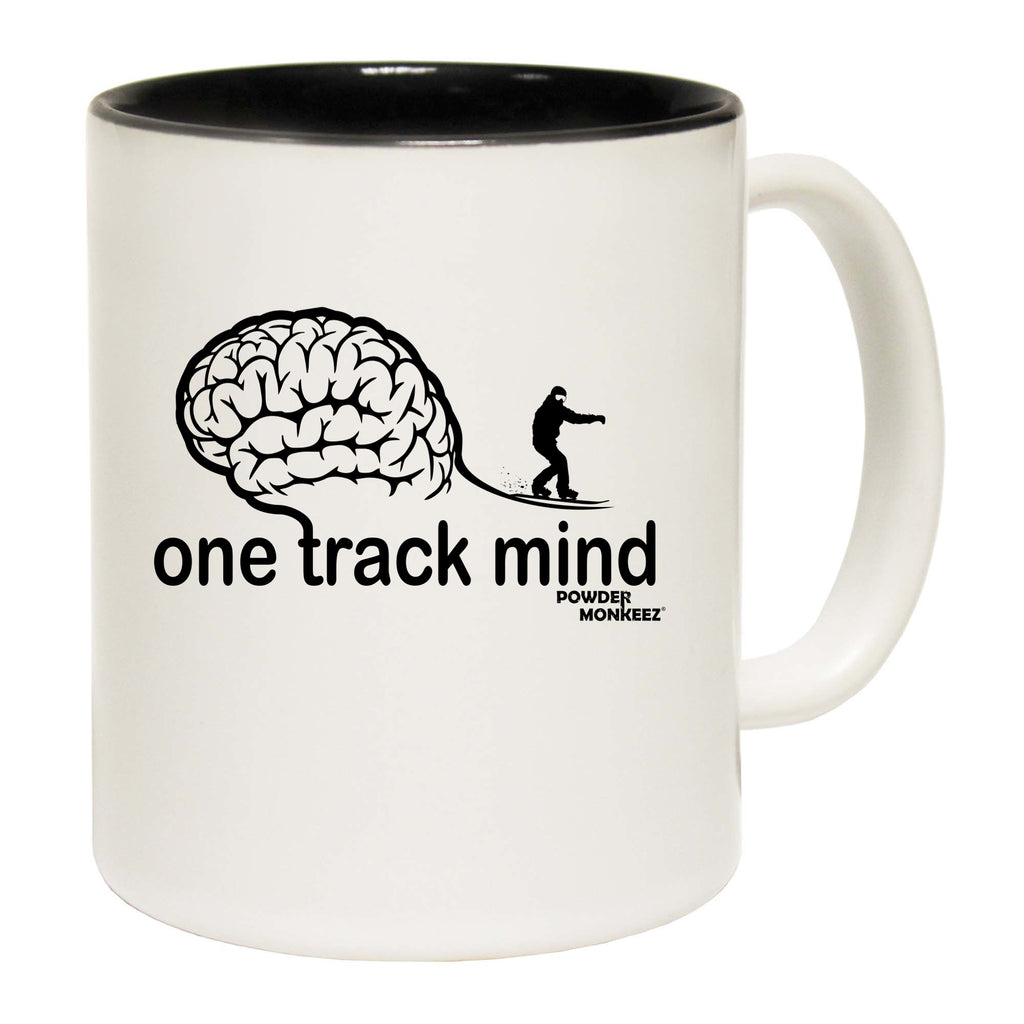 Pm One Track Mind Snowboard - Funny Coffee Mug