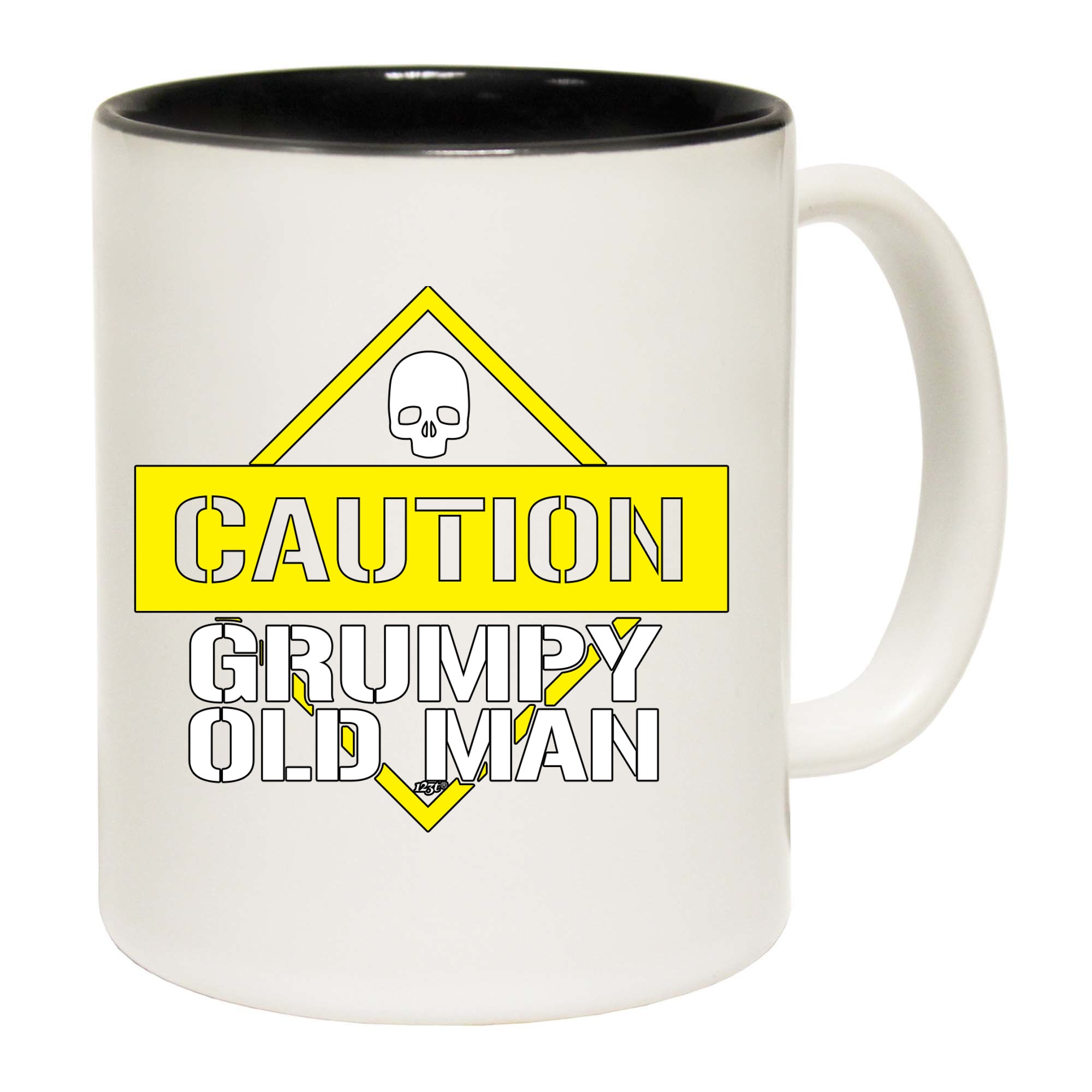 Caution Grumpy Old Man - Funny Coffee Mug Cup