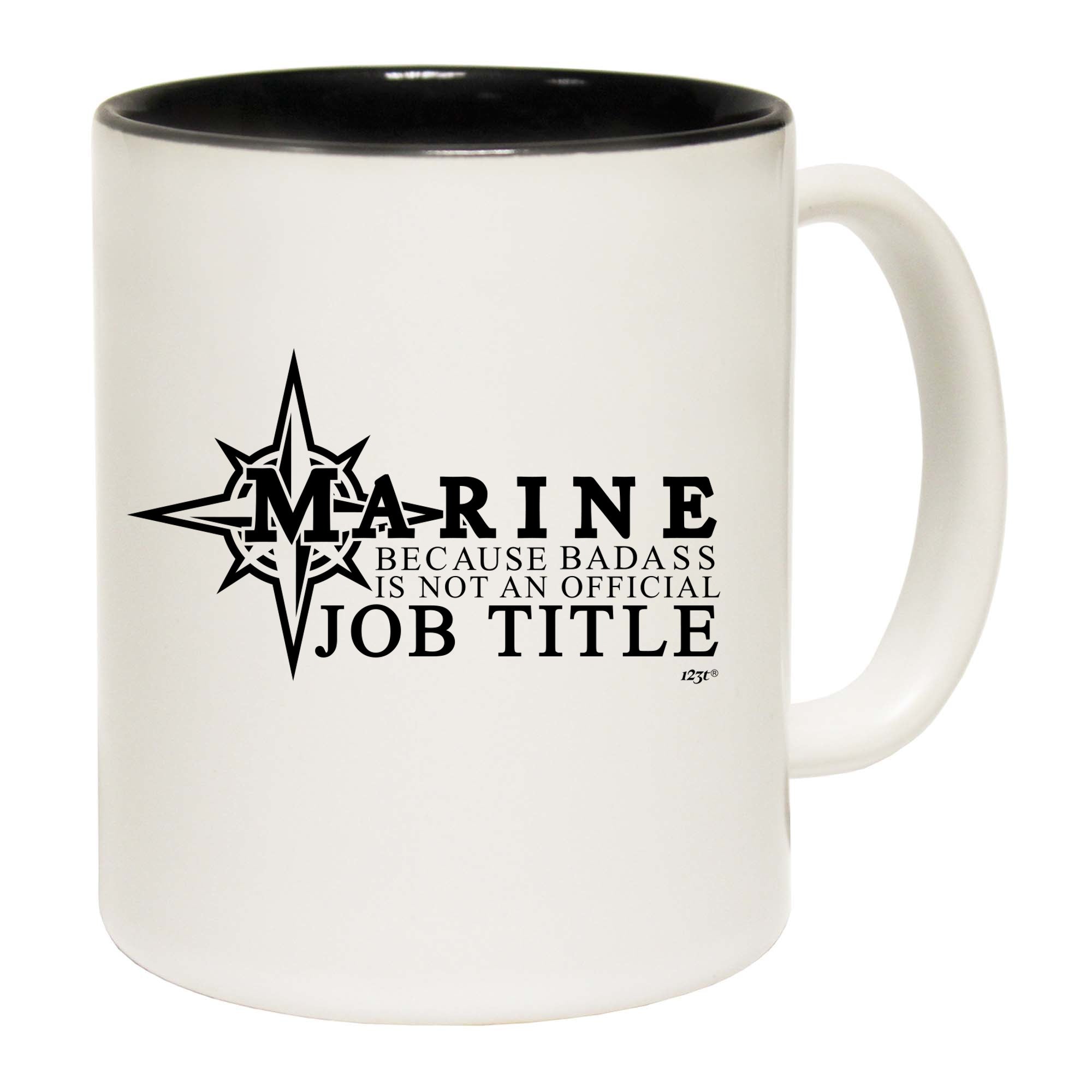 Marine Because Badass Official Job Title - Funny Coffee Mug