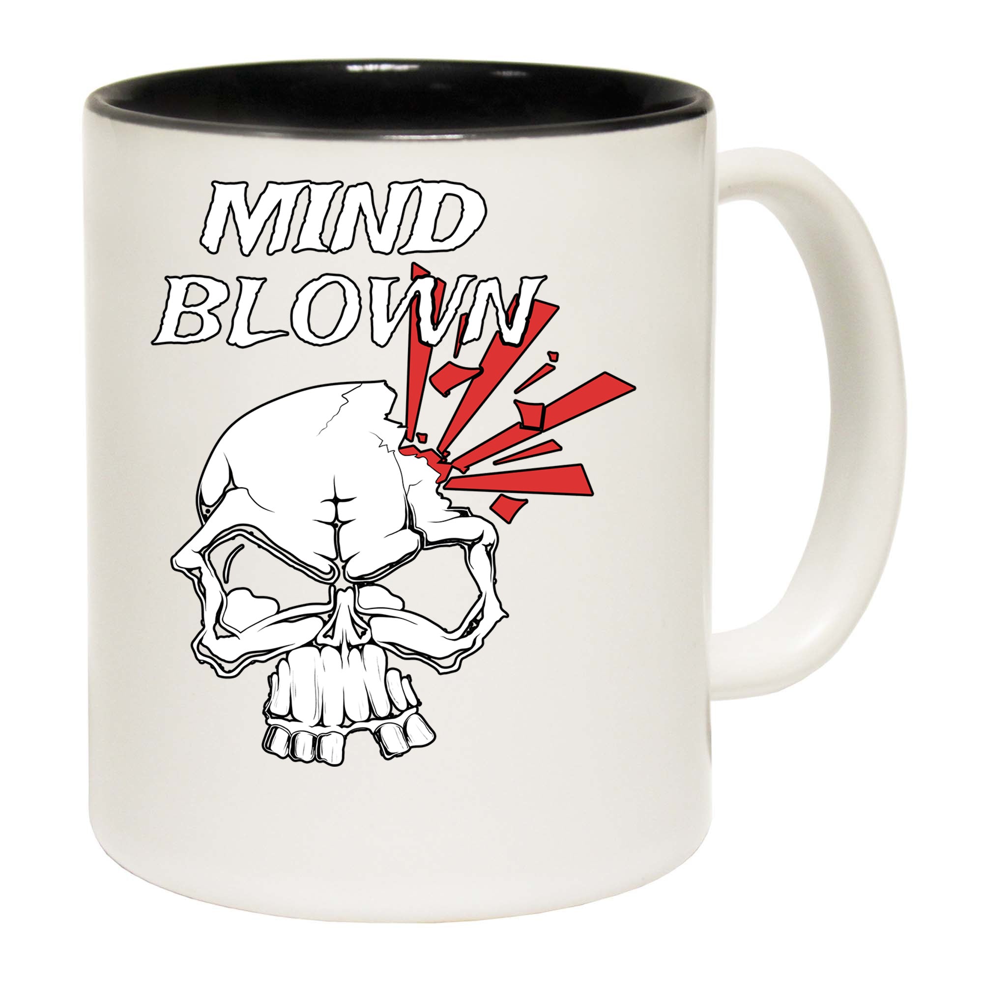 Mind Blown Skull - Funny Coffee Mug