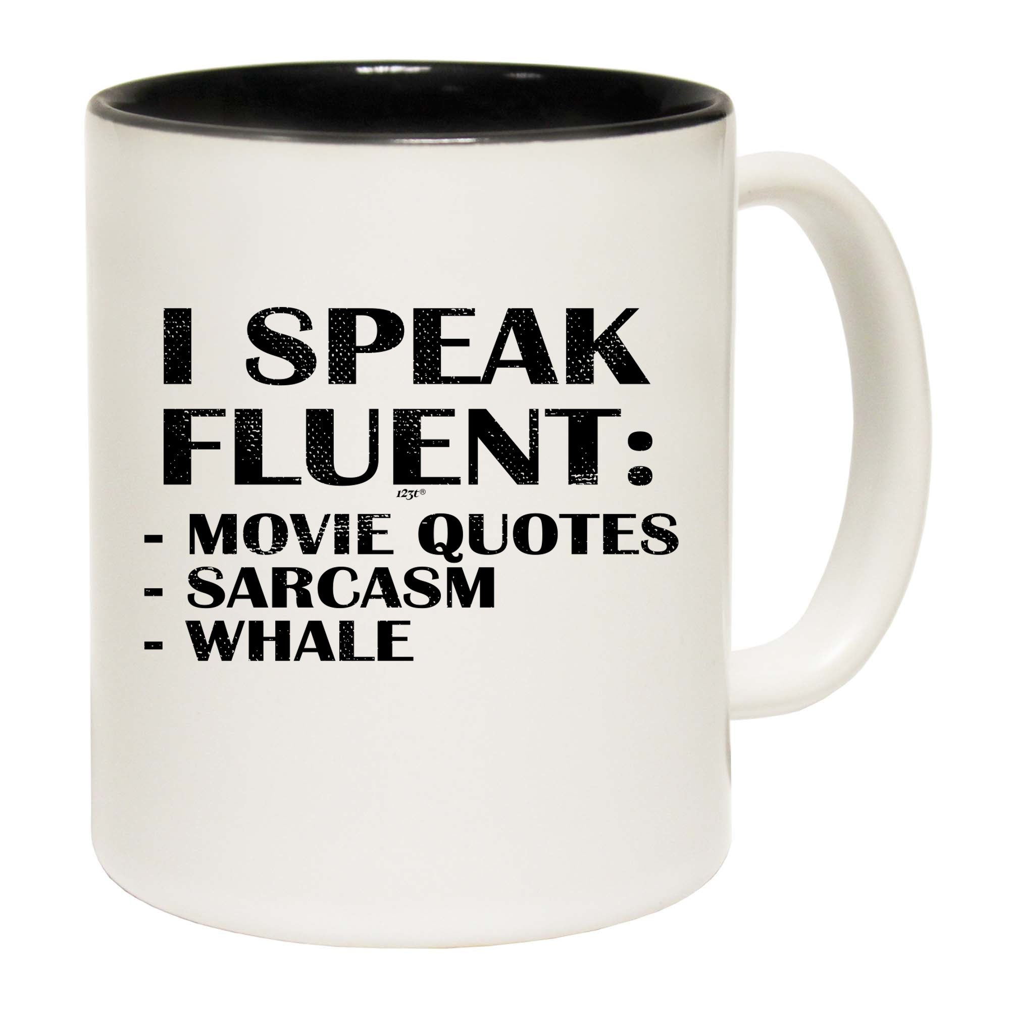 Speak Fluent Movie Quotes Sarcasm Whale - Funny Coffee Mug