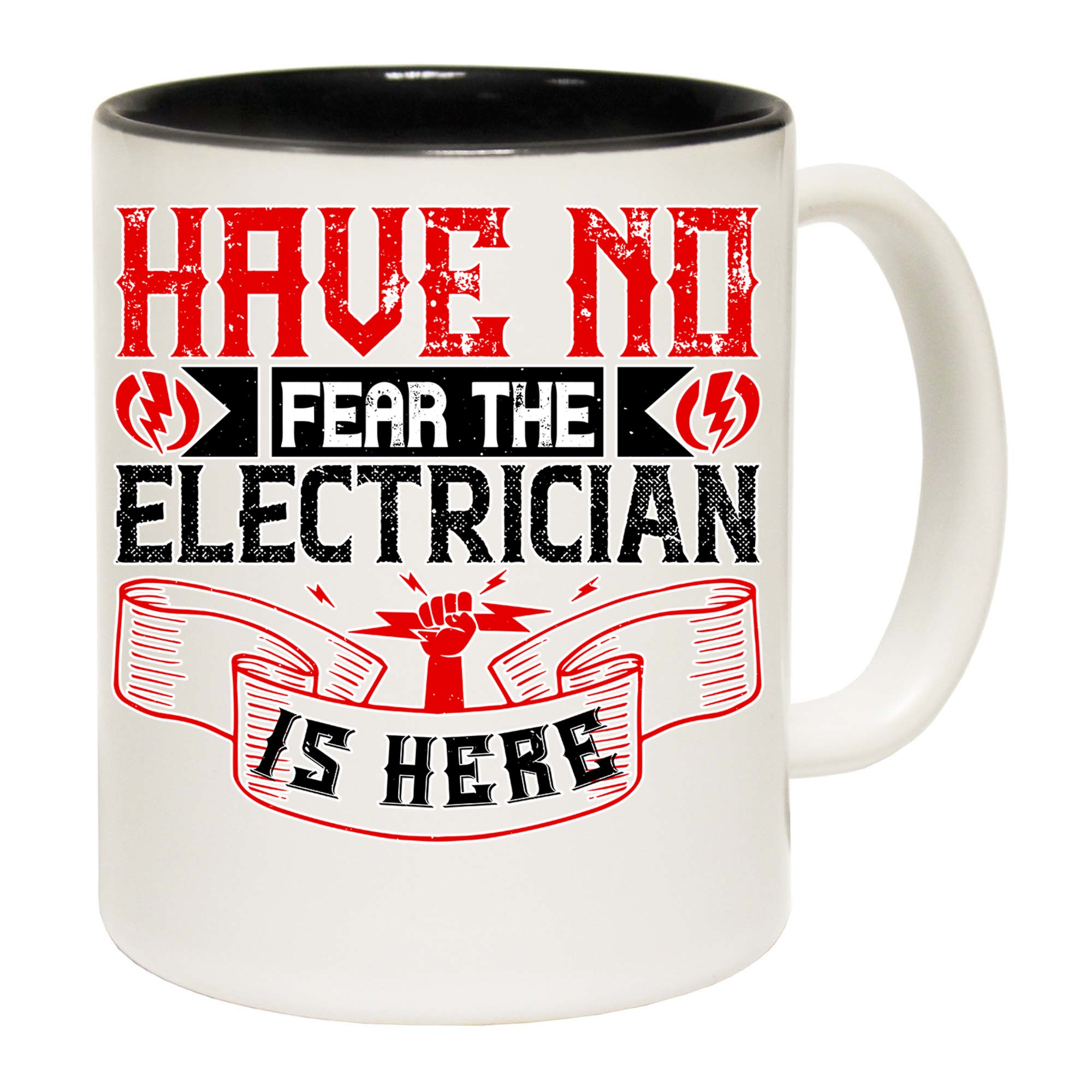 Have No Fear The Electrician Is Here Sparky - Funny Coffee Mug