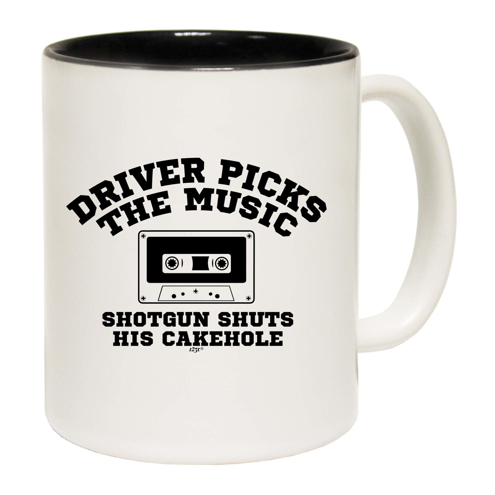 Driver Picks The Music Shotgun - Funny Coffee Mug Cup