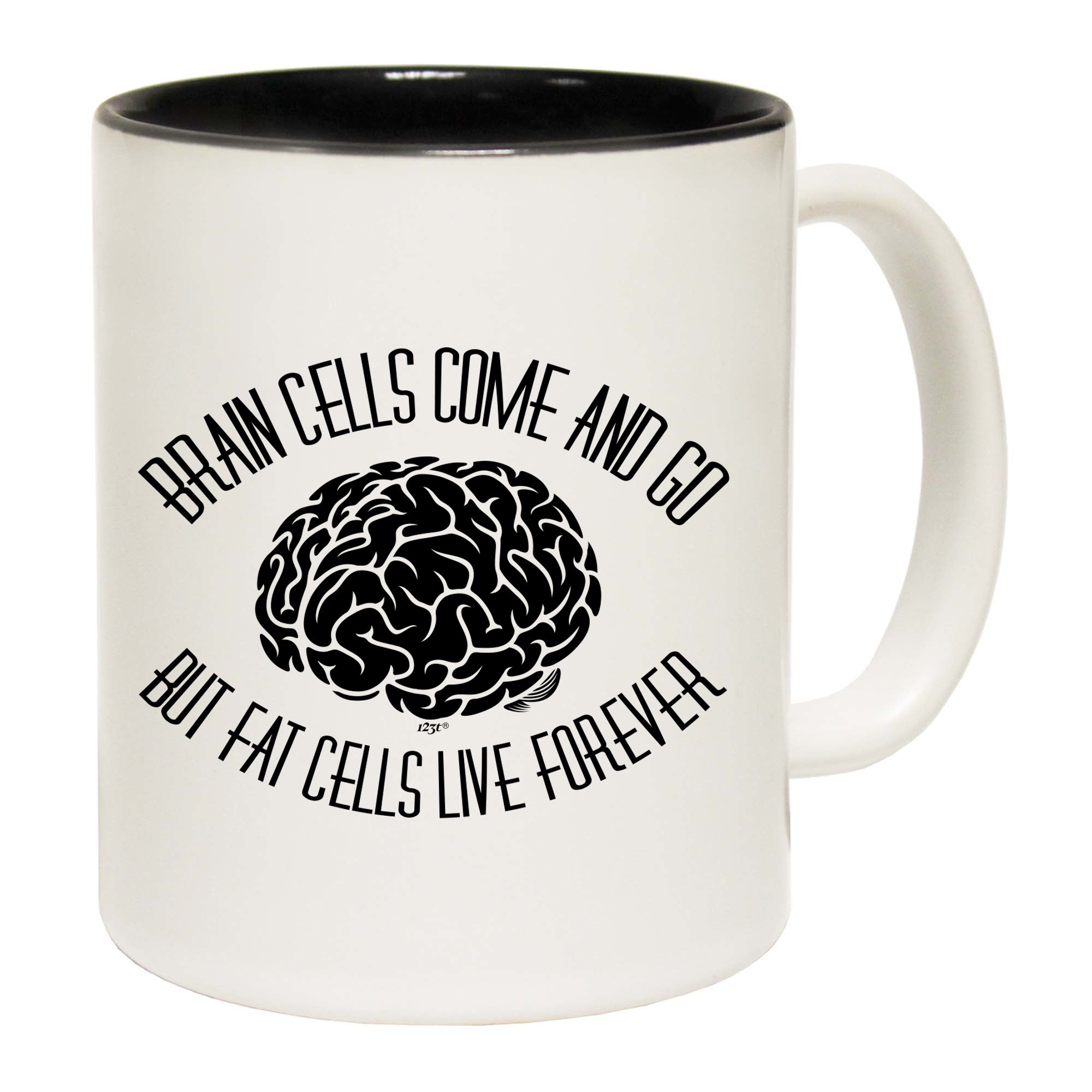 Brain Cells Come And Go But Fat Cells - Funny Coffee Mug Cup