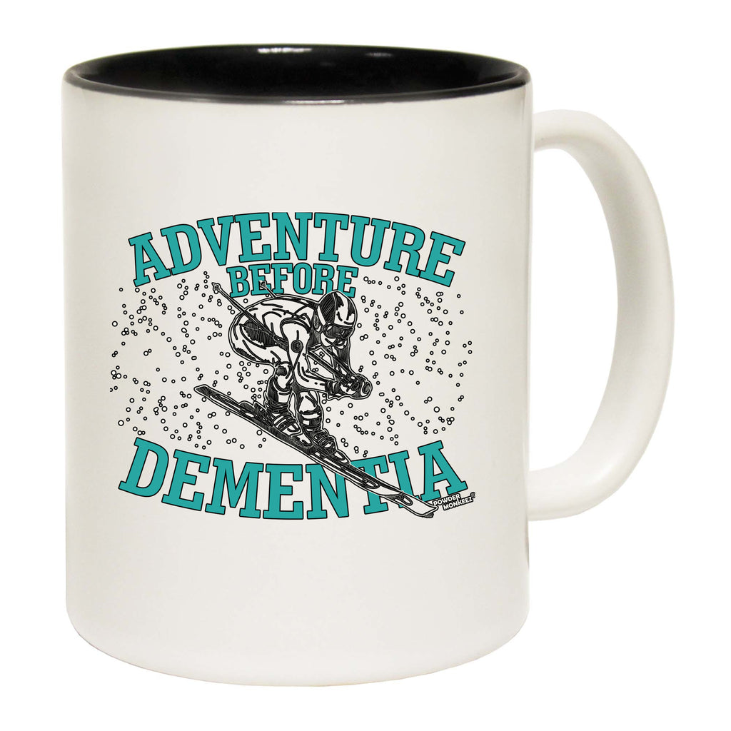 Pm Adventure Before Dementia Skiing - Funny Coffee Mug