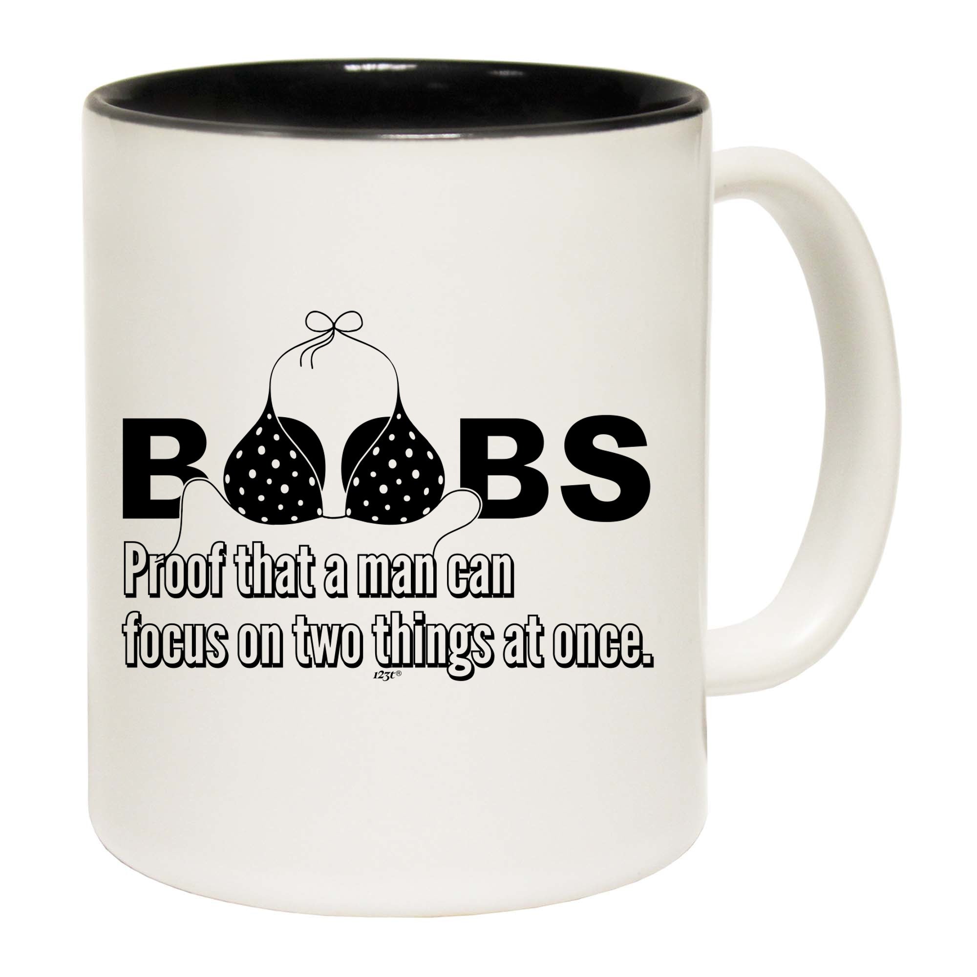 B Bs Proof That A Man Can Focus - Funny Coffee Mug Cup