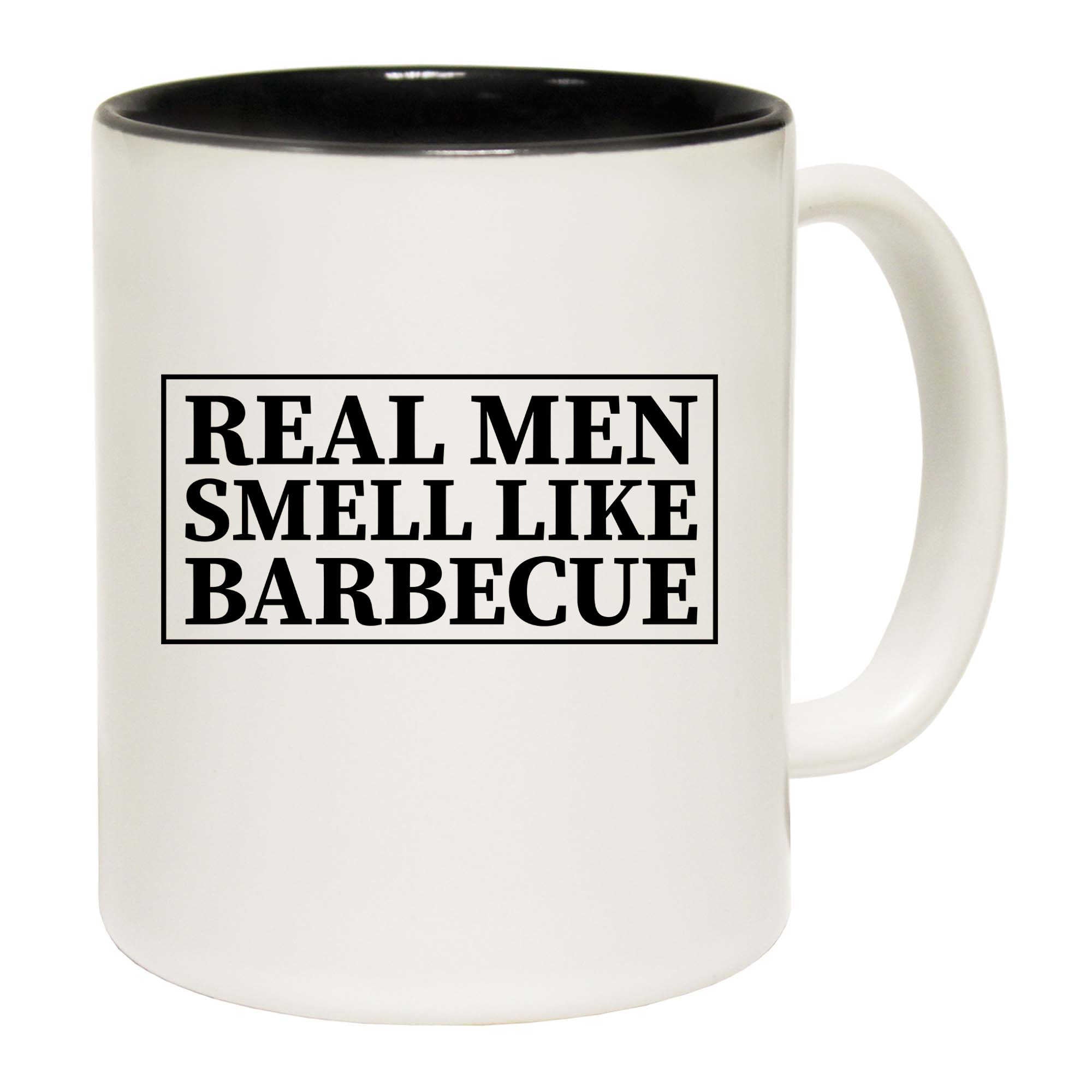 Real Men Smell Like Barbecue Bbq V1 Grilling - Funny Coffee Mug