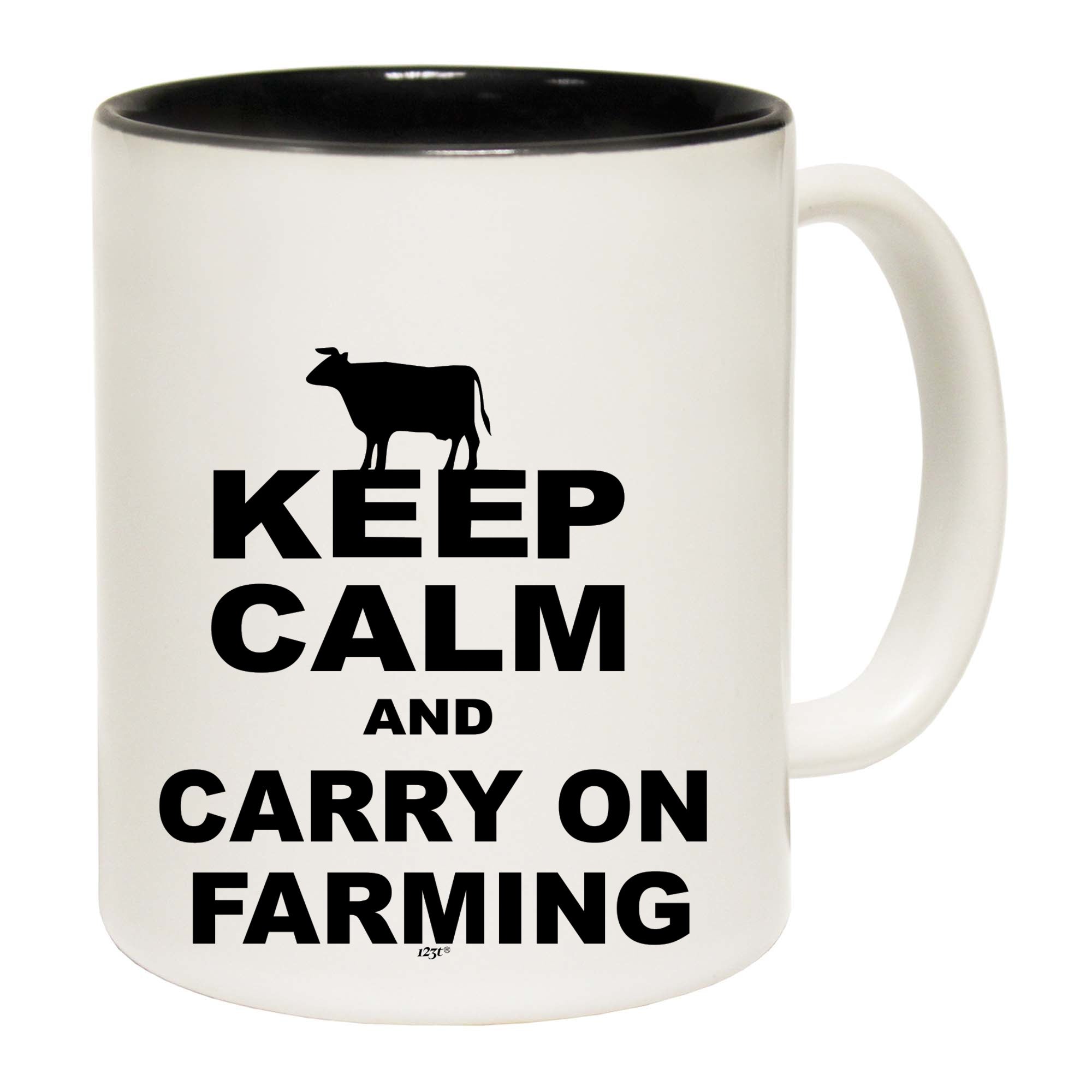 Keep Calm And Carry On Farming - Funny Coffee Mug