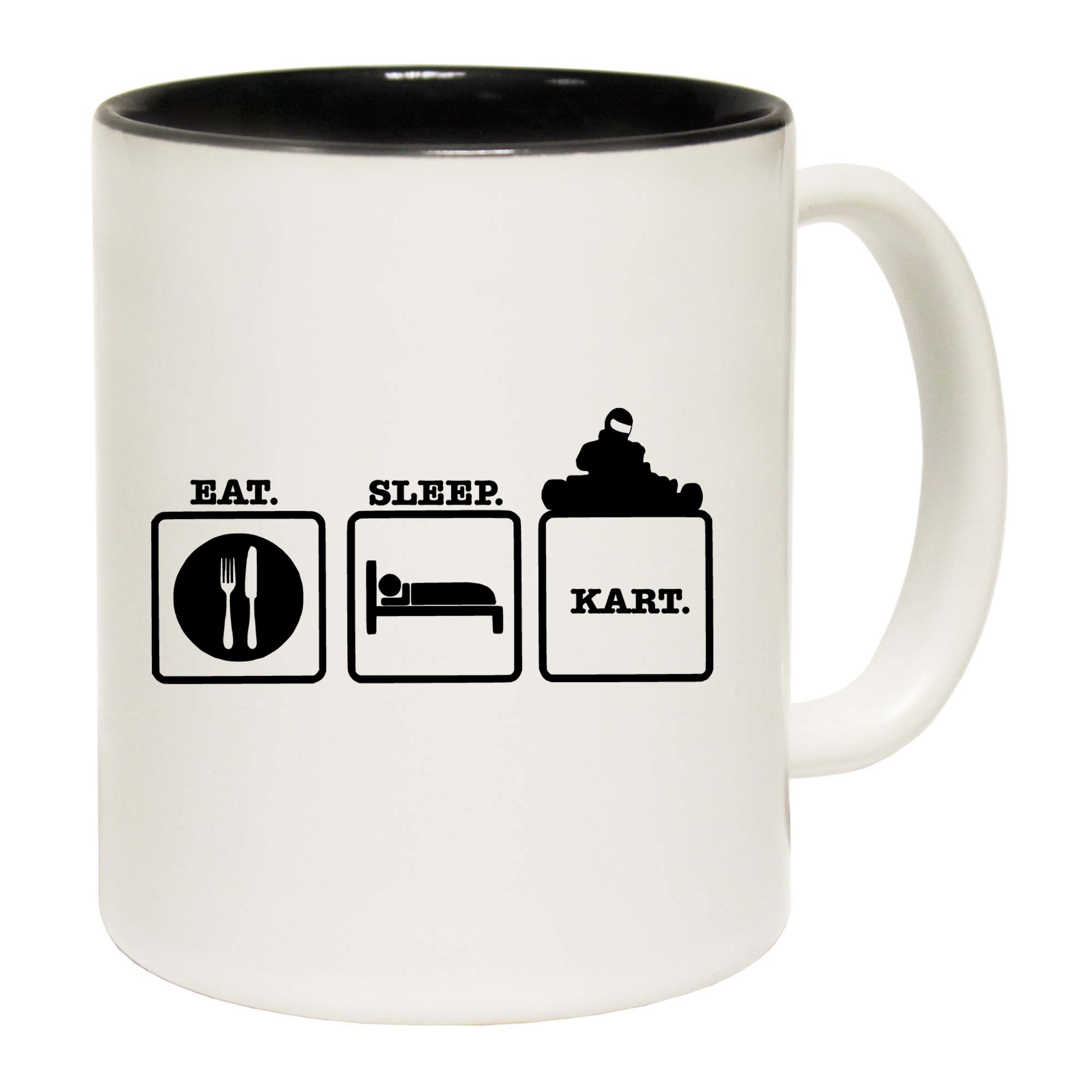 Eat Sleep Kart - Funny Coffee Mug