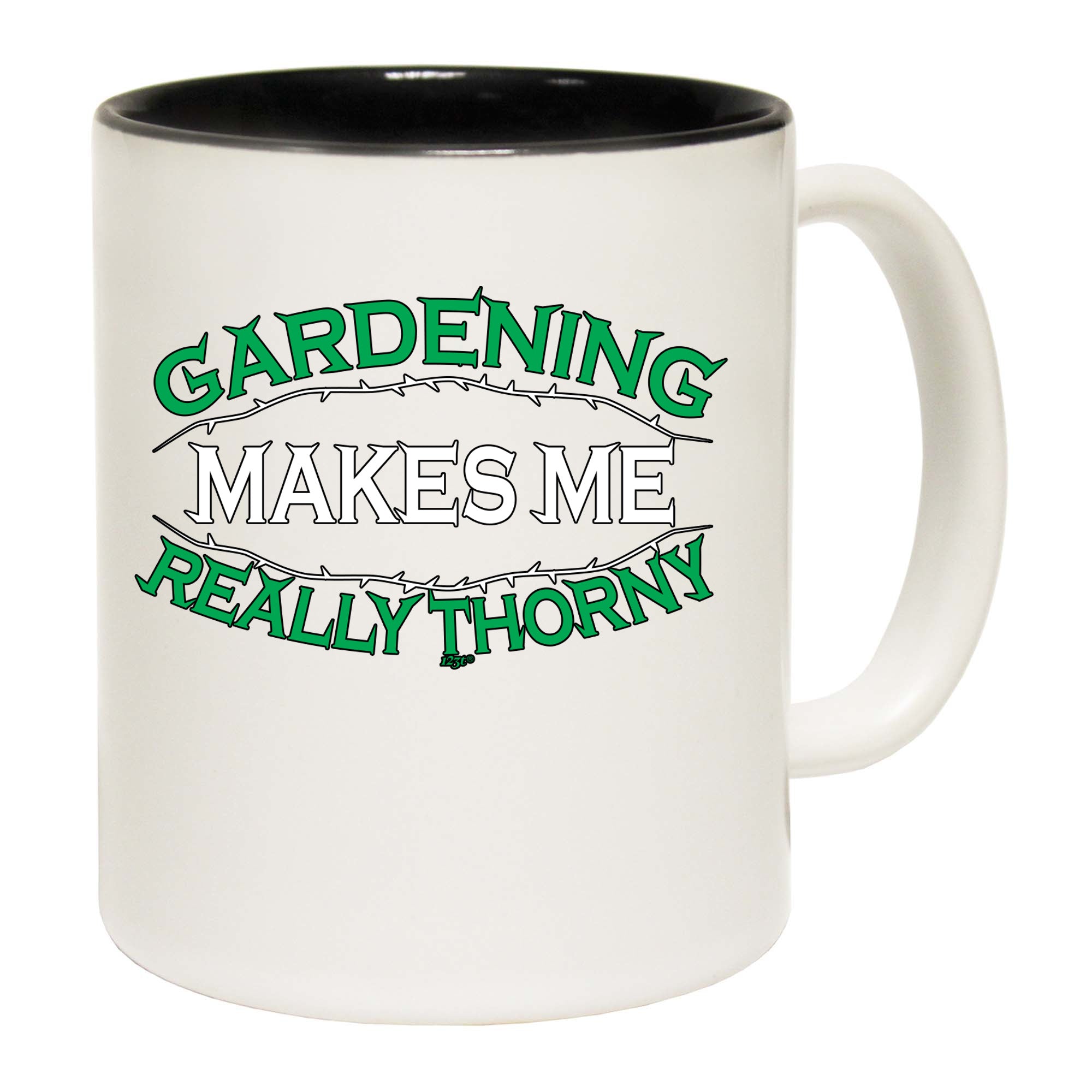Gardening Makes Me Thorny - Funny Coffee Mug Cup