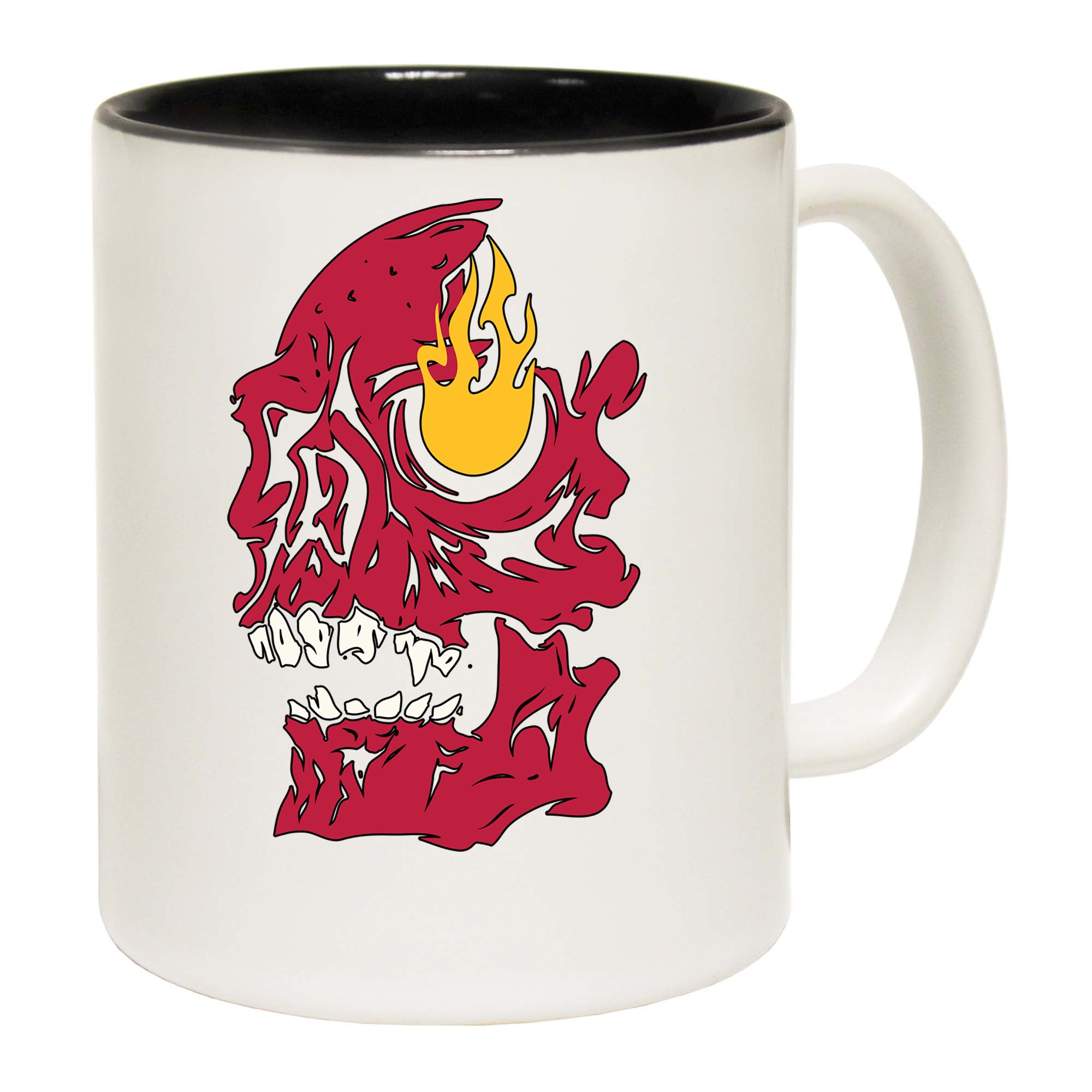 Burning Skull - Funny Coffee Mug