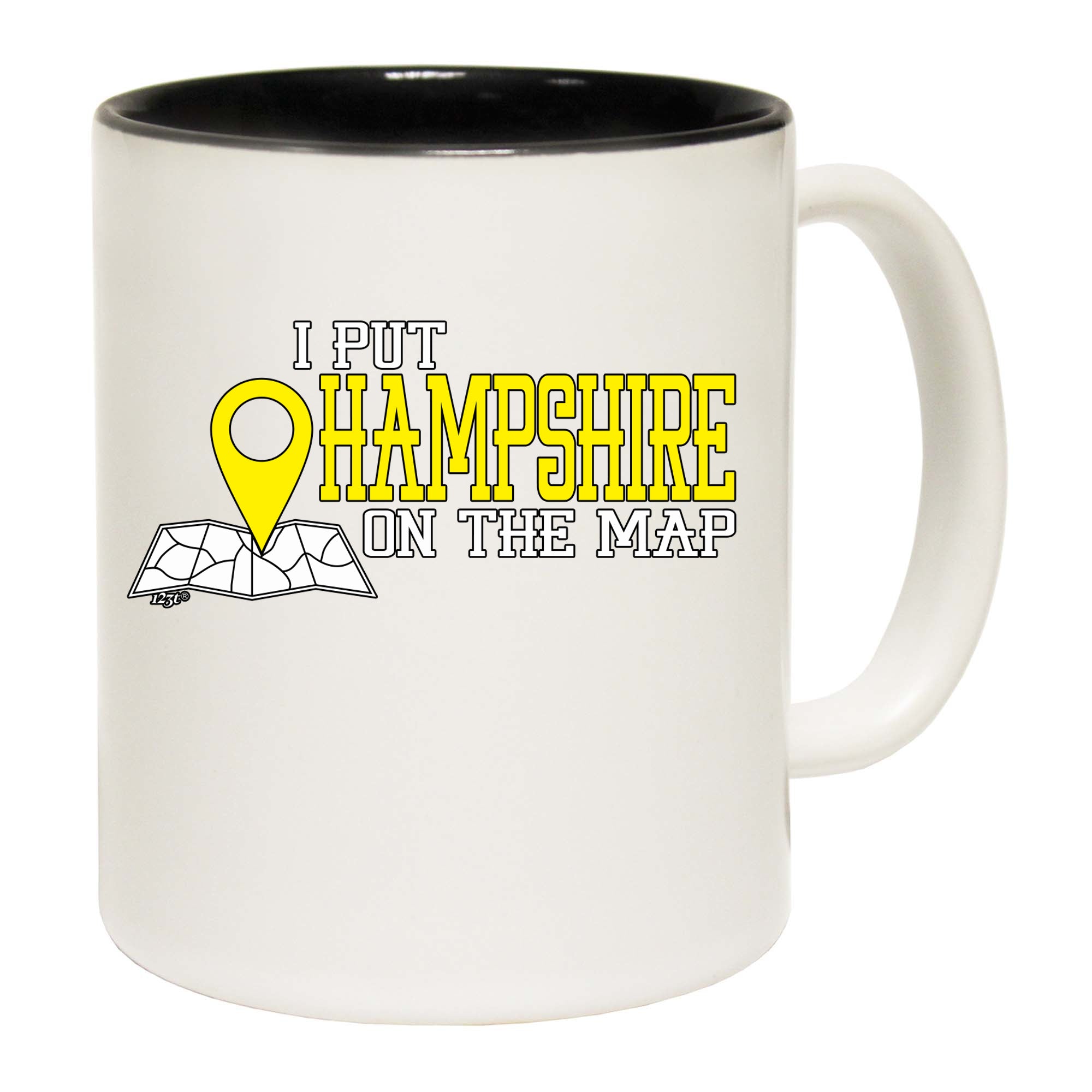 Put On The Map Hampshire - Funny Coffee Mug