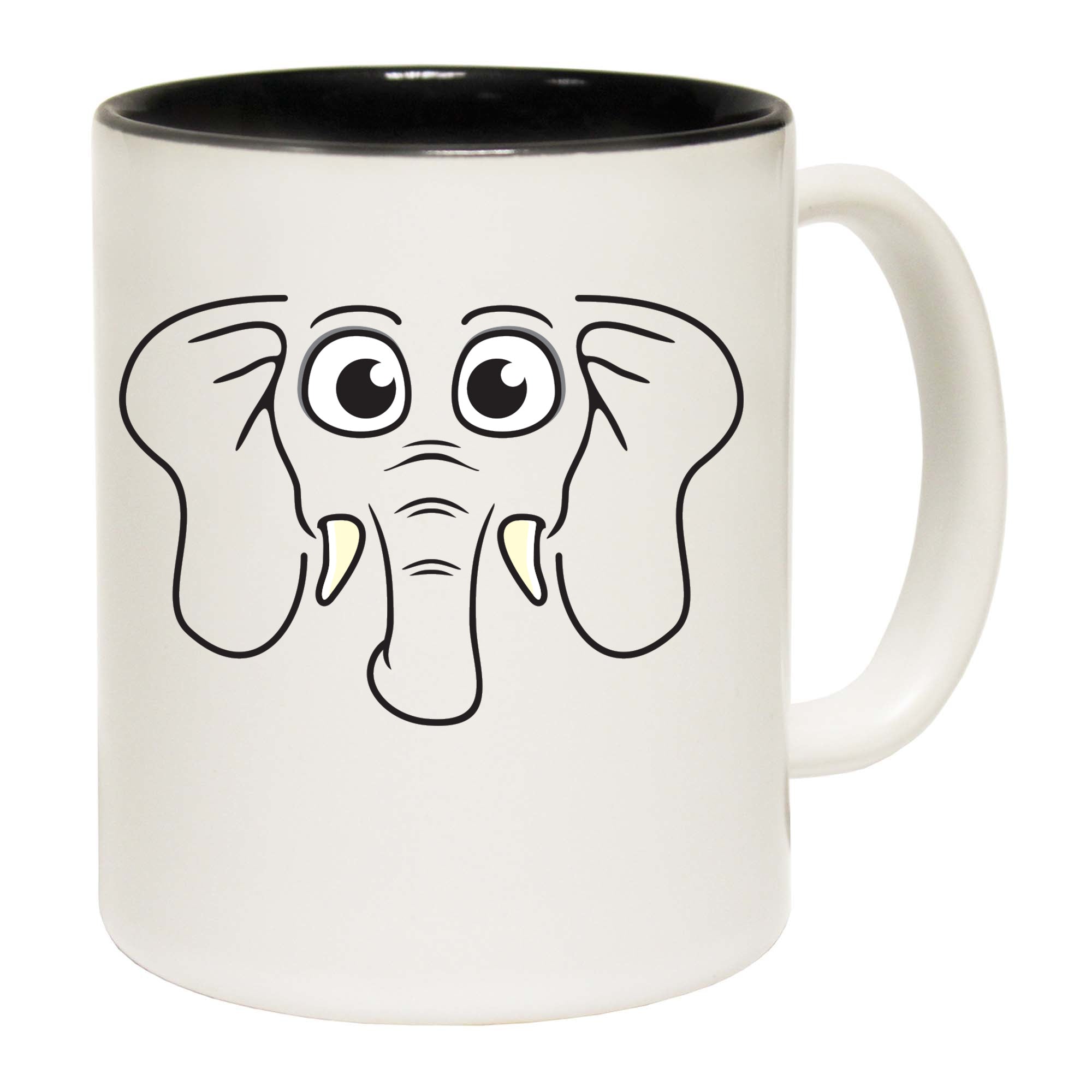 Elephant Animal Face Ani Mates - Funny Coffee Mug Cup