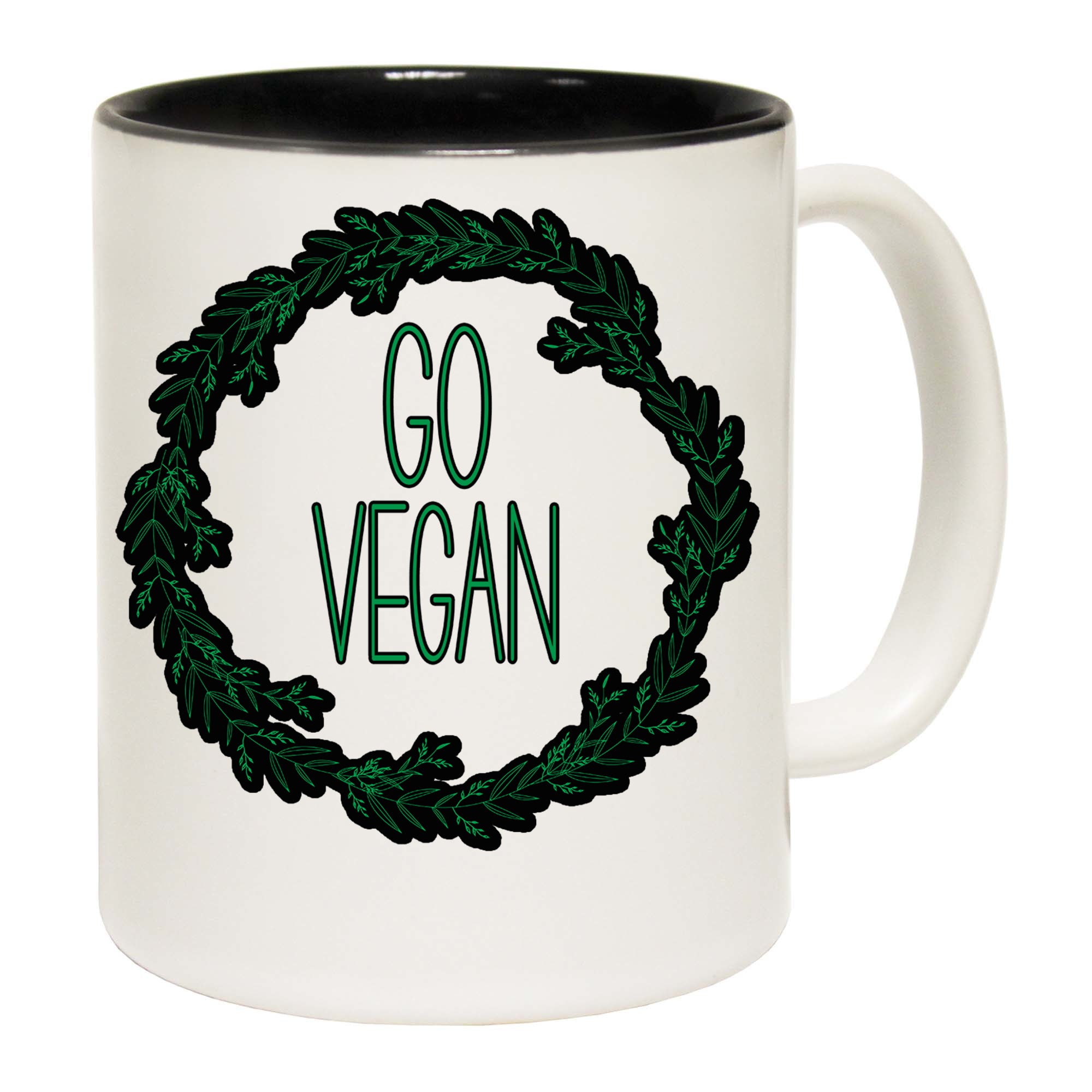 Go Vegan Wreth - Funny Coffee Mug