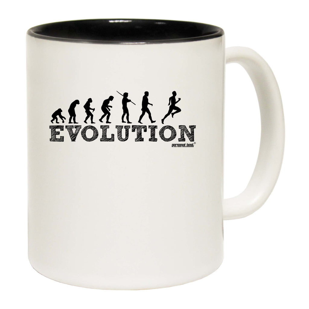 Pb Evolution Running - Funny Coffee Mug