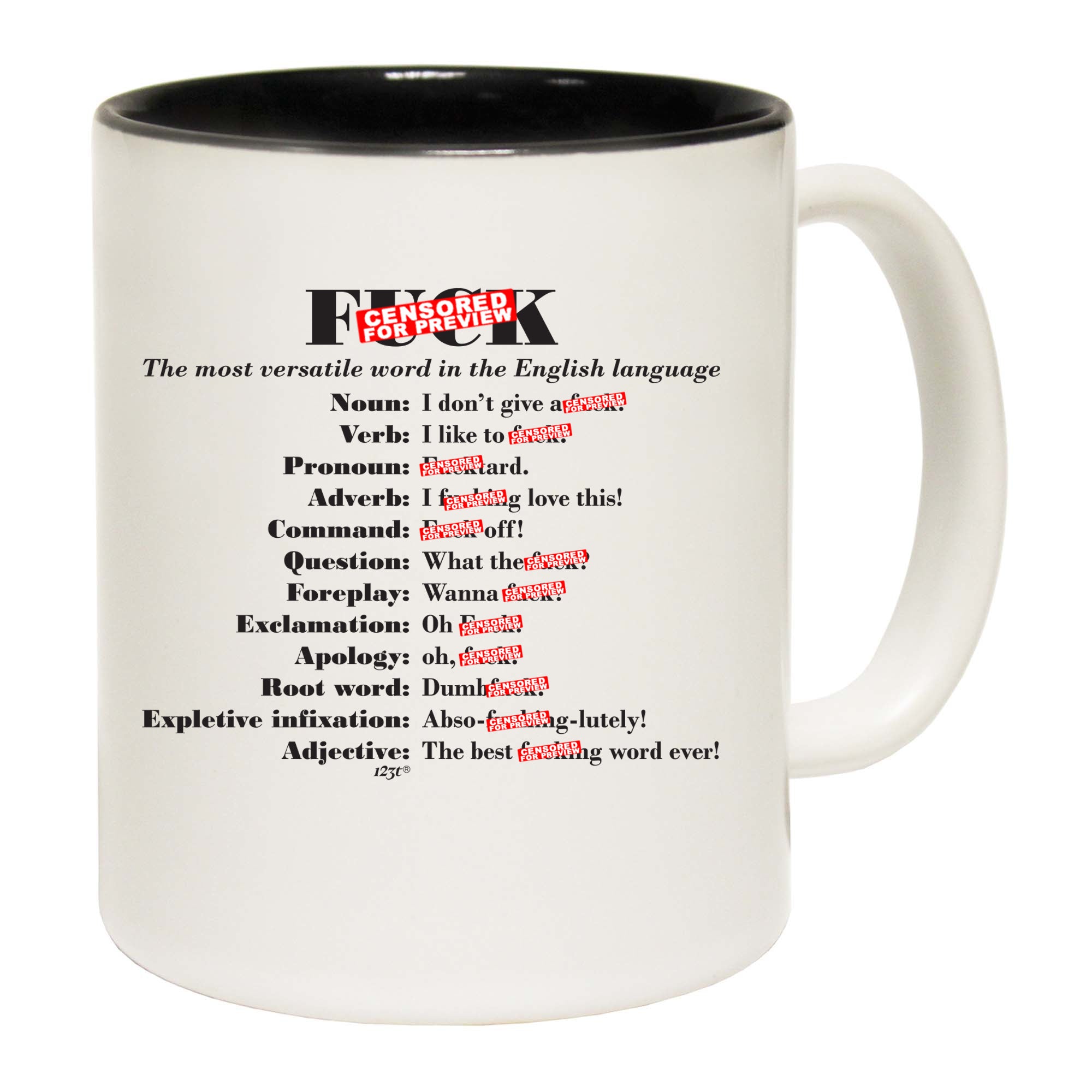 F K The Most Versatile Word - Funny Coffee Mug Cup