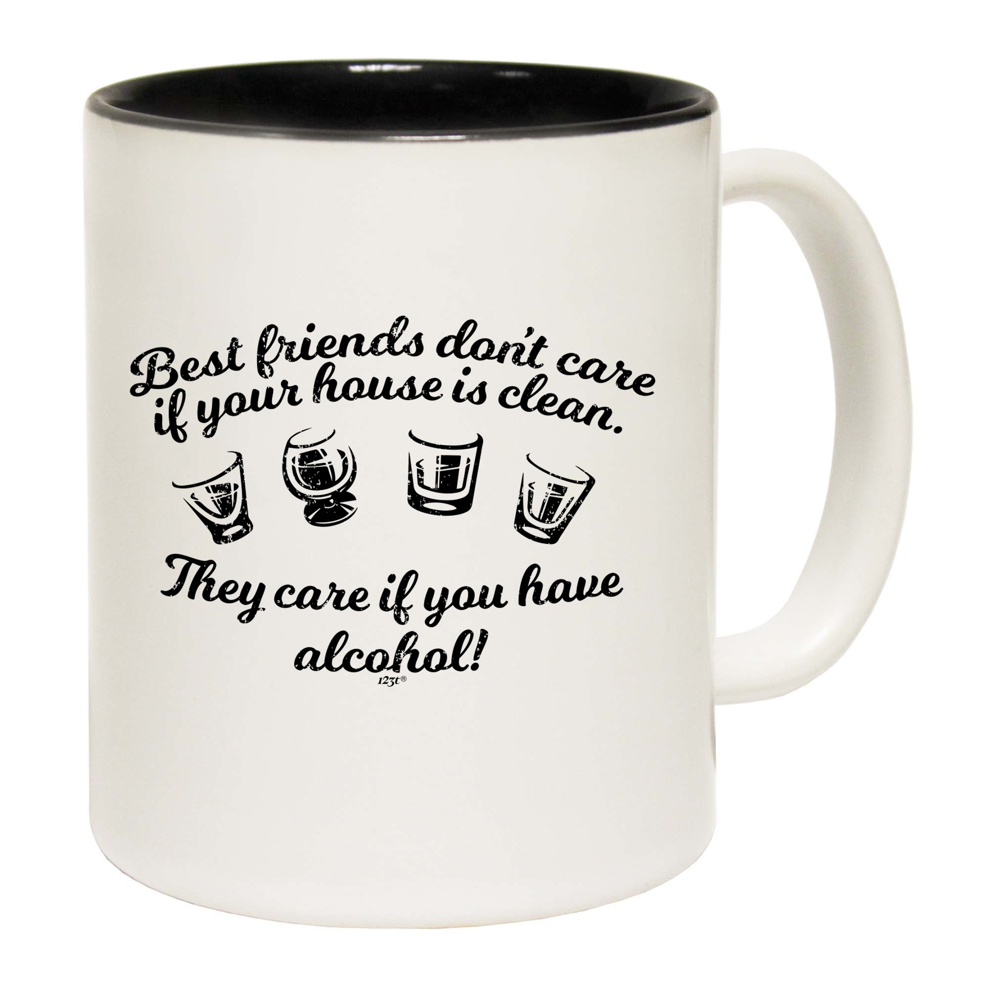 Best Friends Dont Care If Your House Is Clean - Funny Coffee Mug Cup