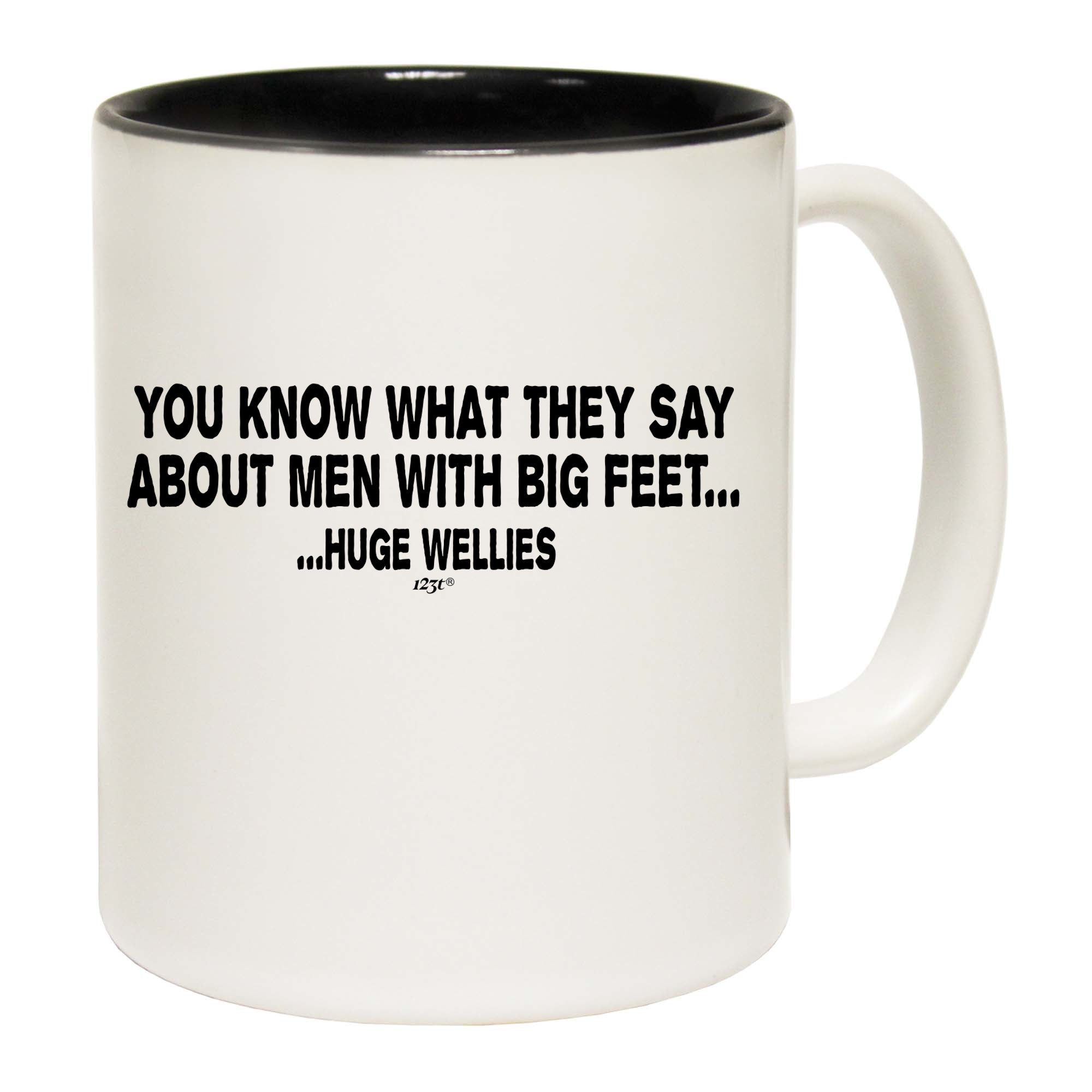 Men With Big Feet - Funny Coffee Mug
