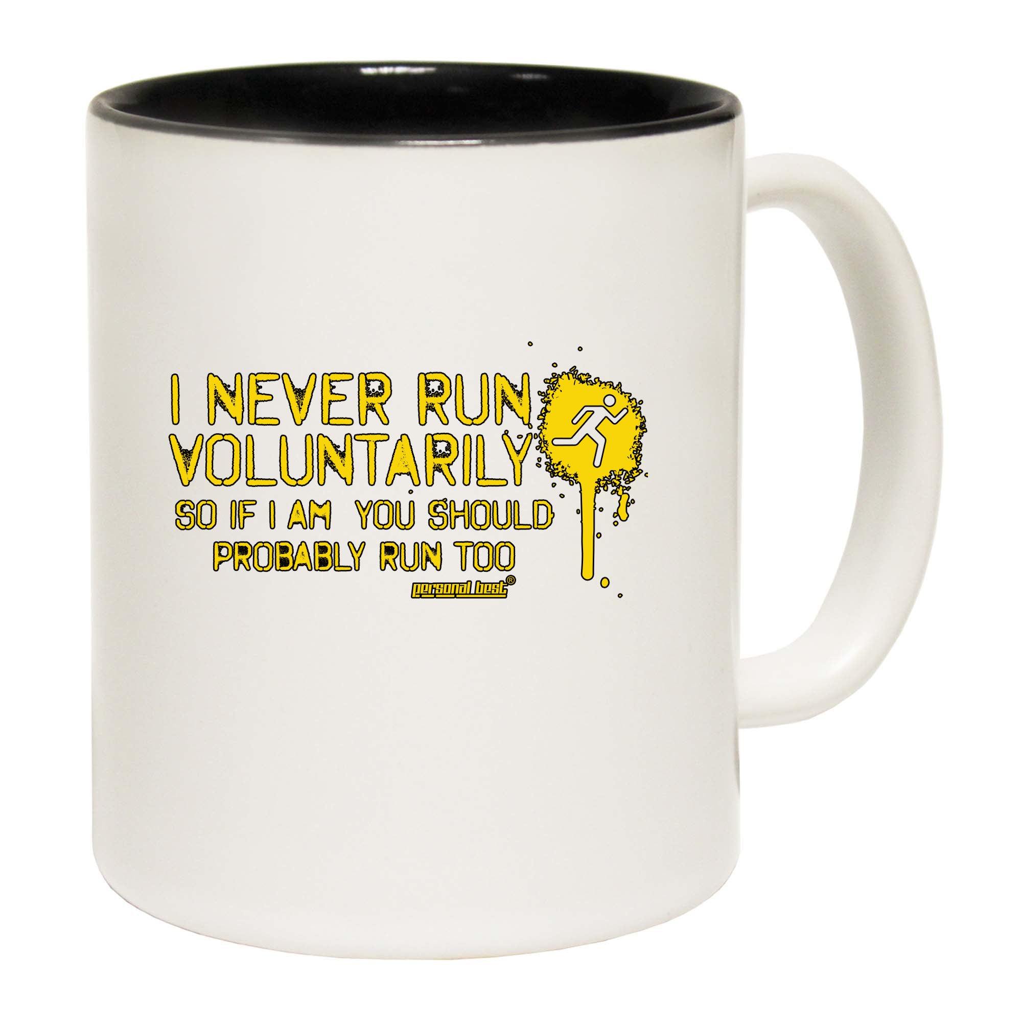 Pb I Never Run Voluntarily - Funny Coffee Mug