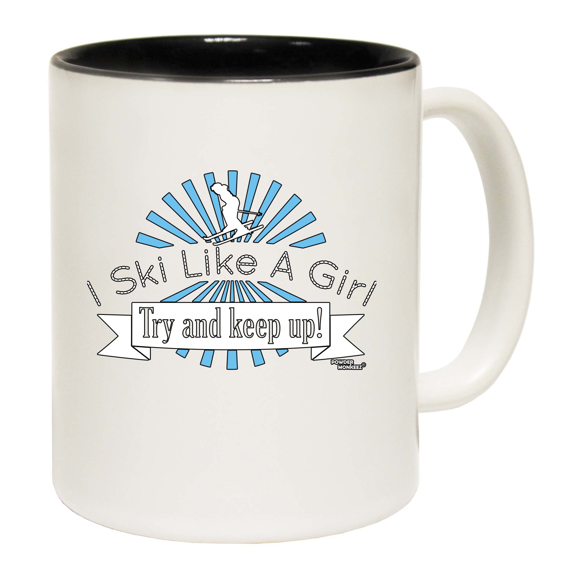 Pm I Ski Like A Girl - Funny Coffee Mug